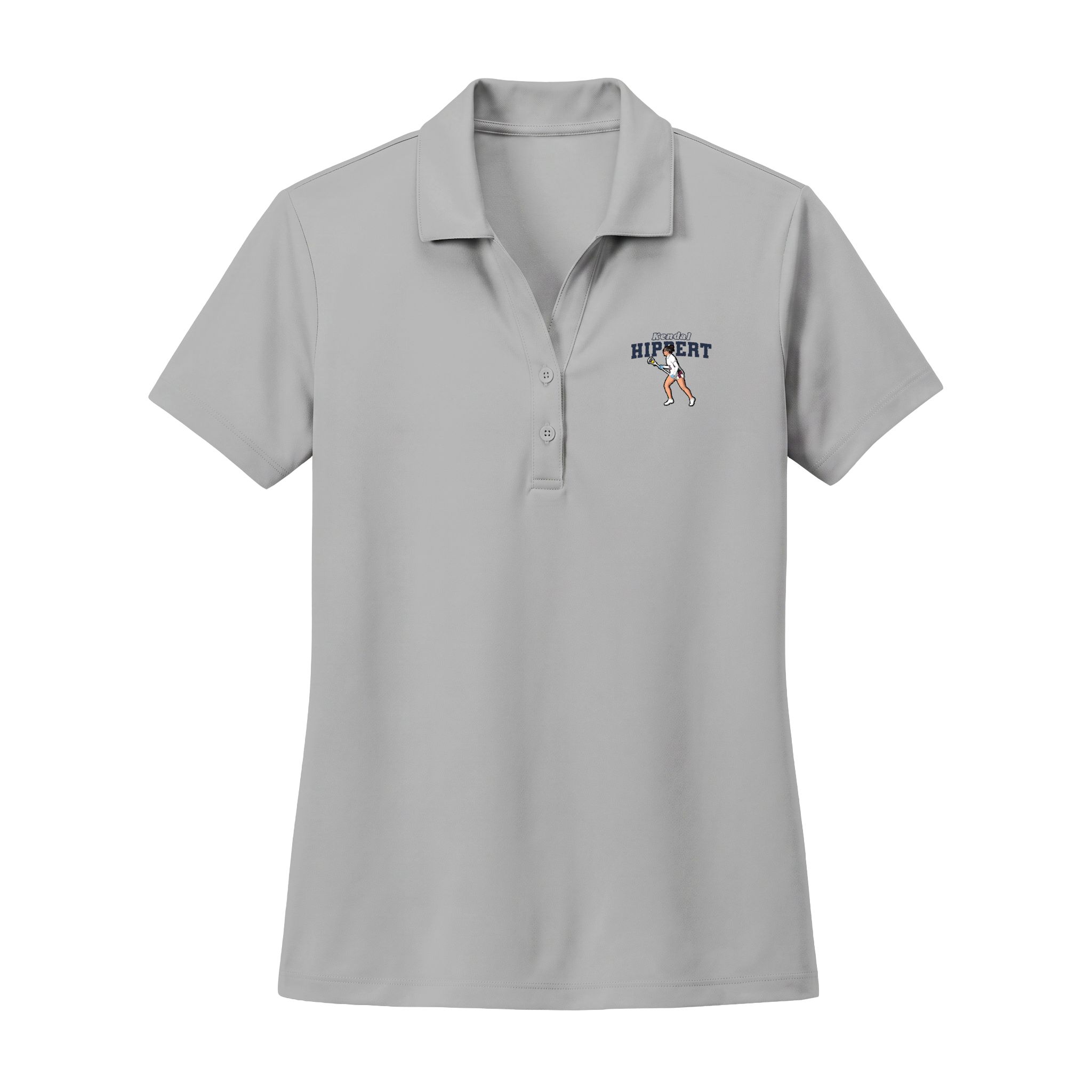 Women's Polo — character_name_arch in Silver