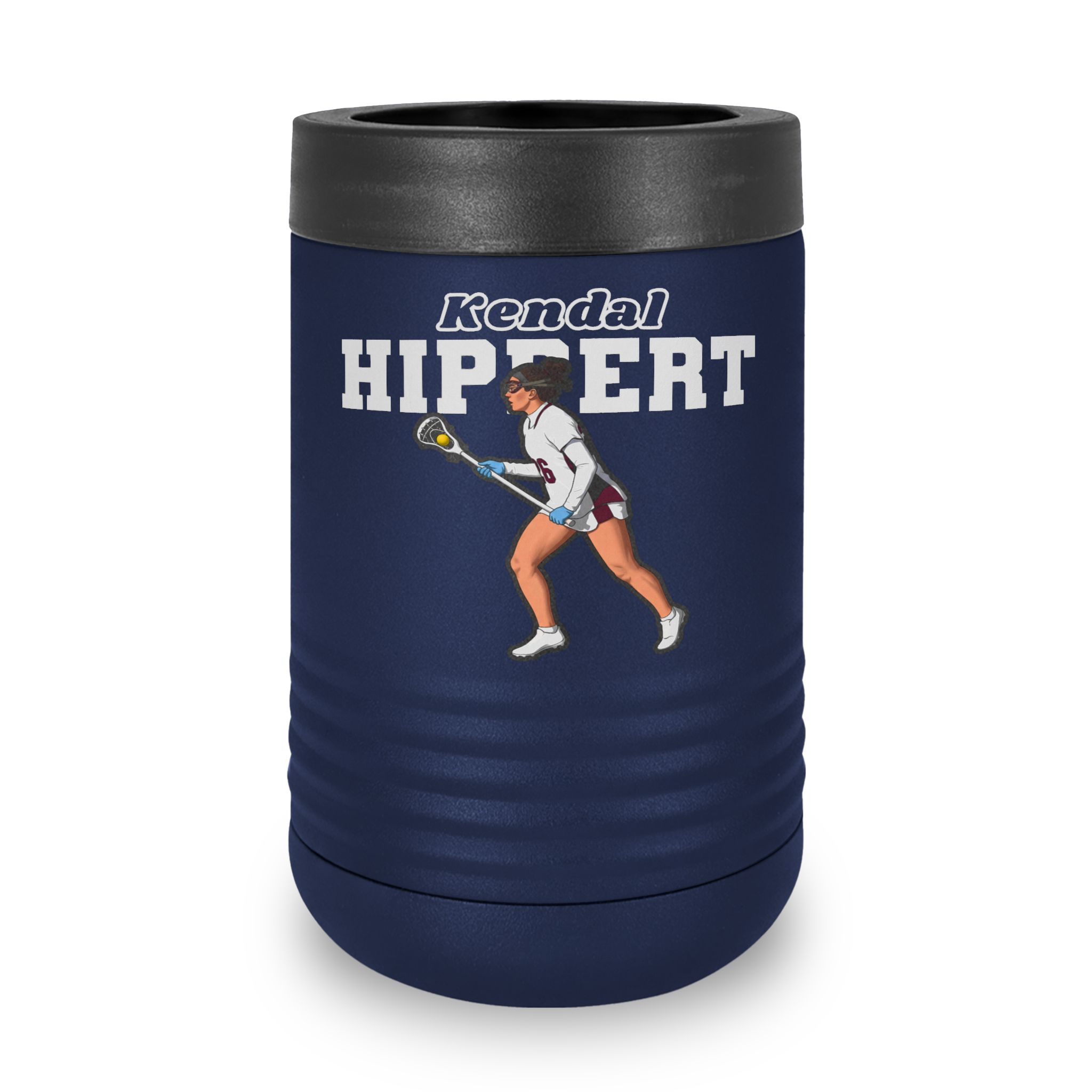 Stainless Can Cooler — character_name_arch in Navy