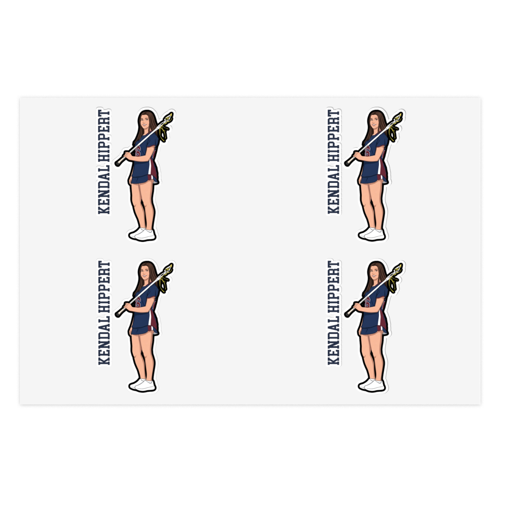 Sticker Sheet — character_name_vertical in Classic