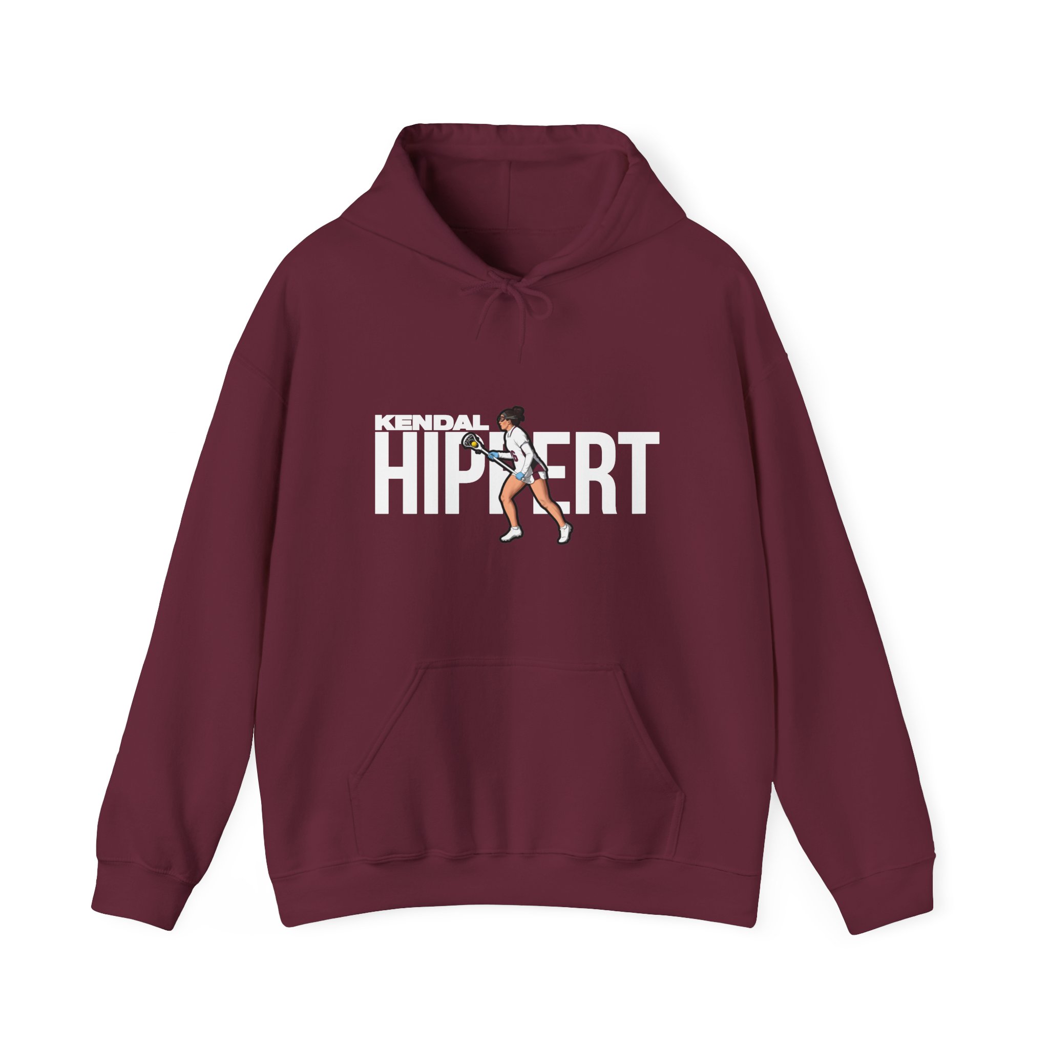 Hoodie — character_player_name in Maroon