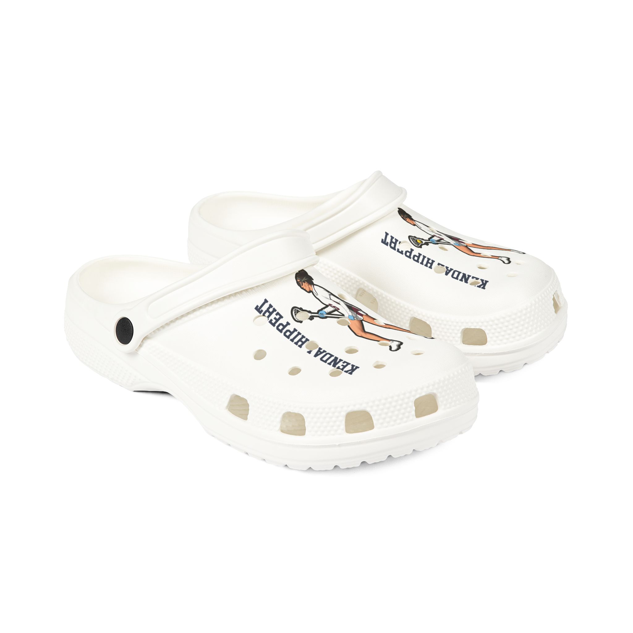 Rubber Clogs — character_name_vertical in White