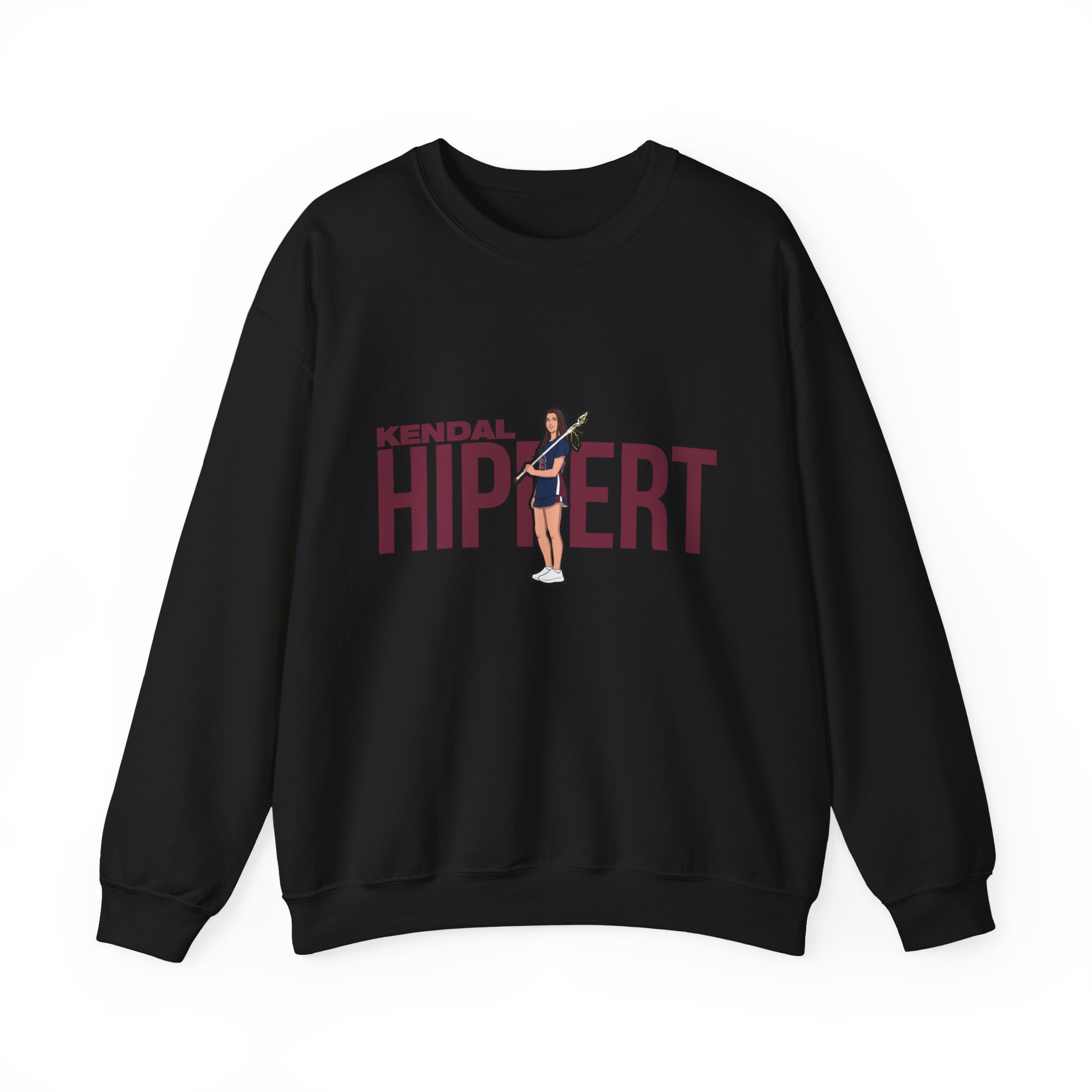 Crewneck Sweatshirt — character_player_name in Black
