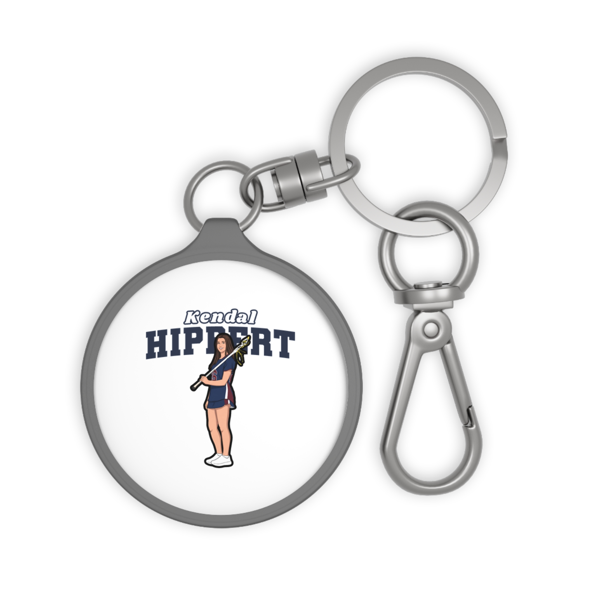 Keychain — character_name_arch in Grey