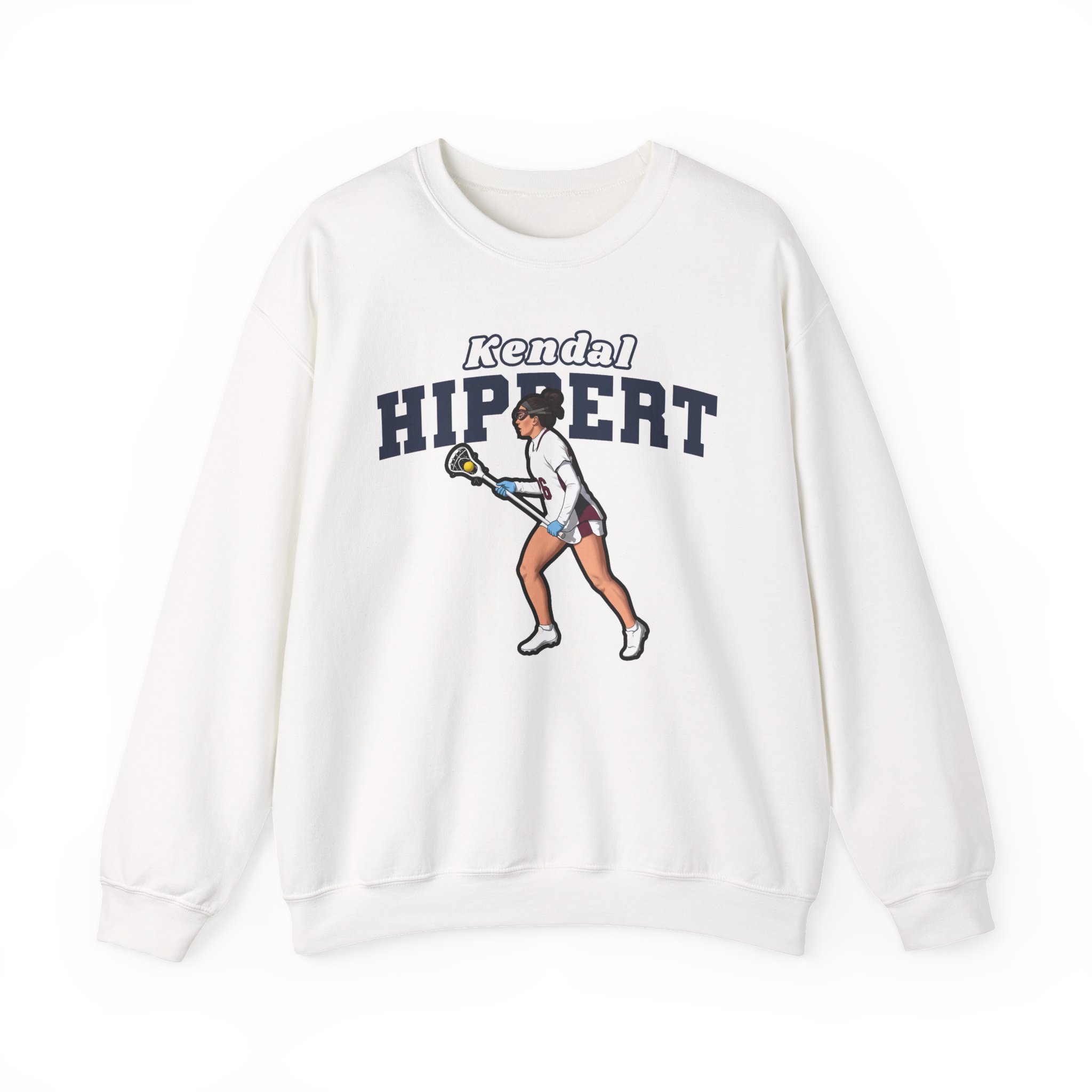Crewneck Sweatshirt — character_name_arch in White