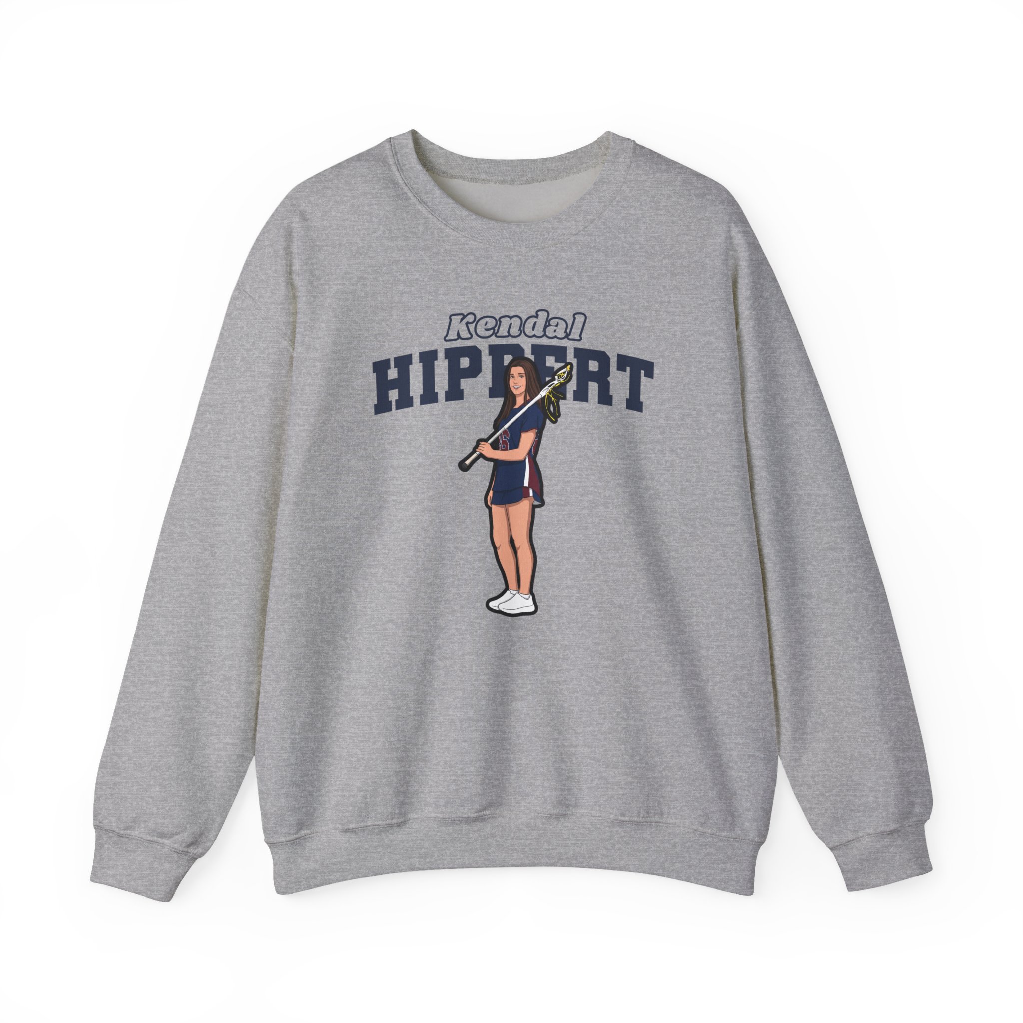 Crewneck Sweatshirt — character_name_arch in Grey