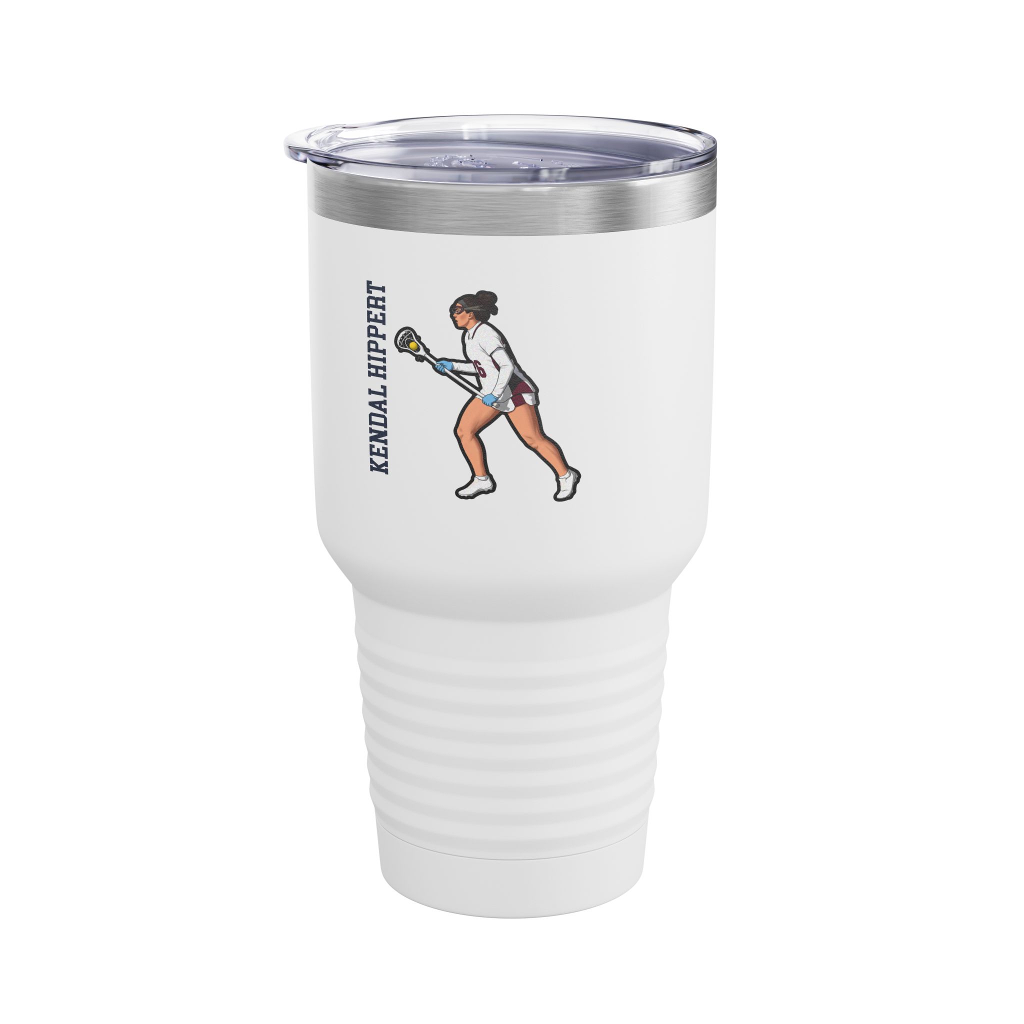 30oz Tumbler — character_name_vertical in White