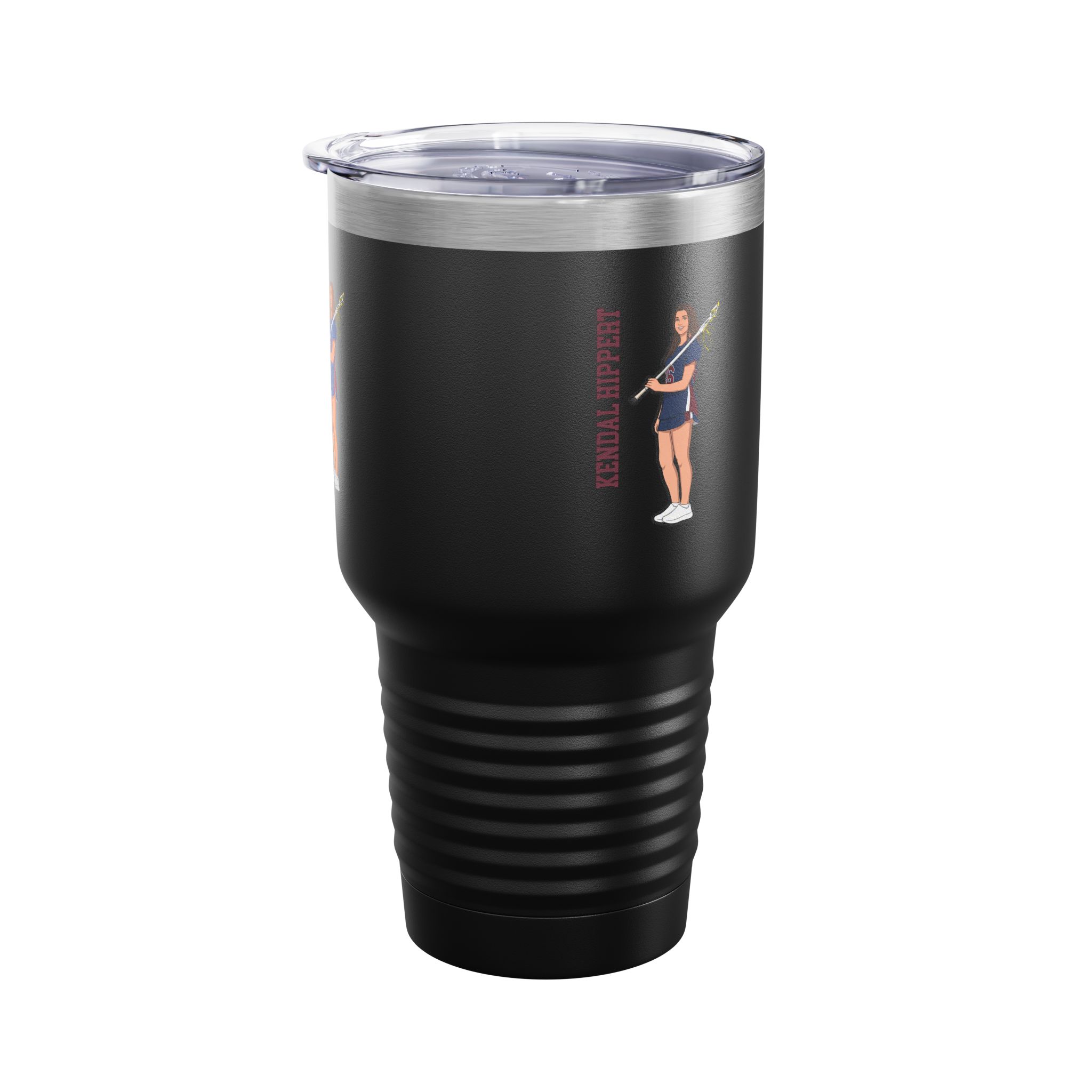30oz Tumbler — character_name_vertical in Black