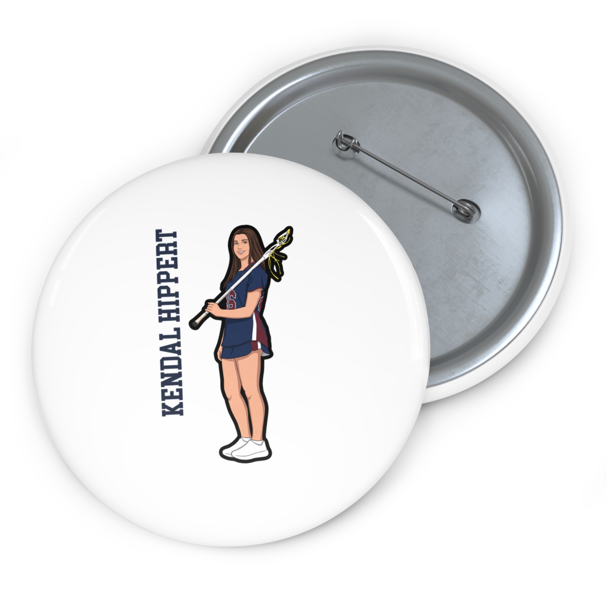 Game Day Pin — character_name_vertical in Classic