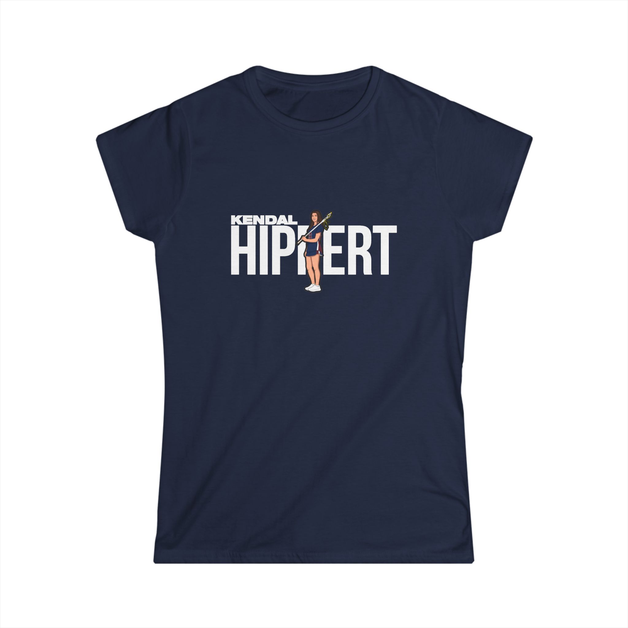 Women's Softstyle Tee — character_player_name in Navy