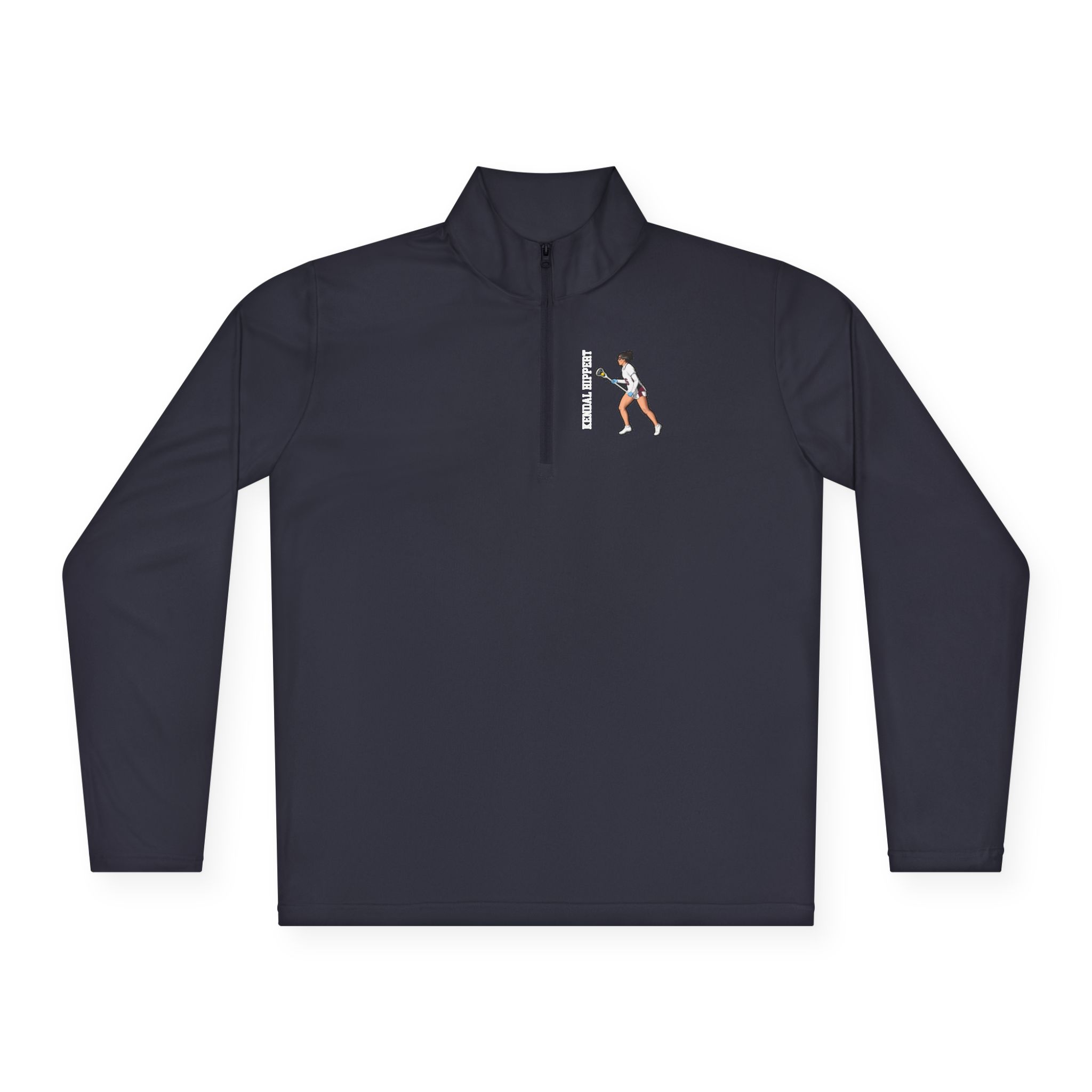 Q-Zip Pullover — character_name_vertical in Navy