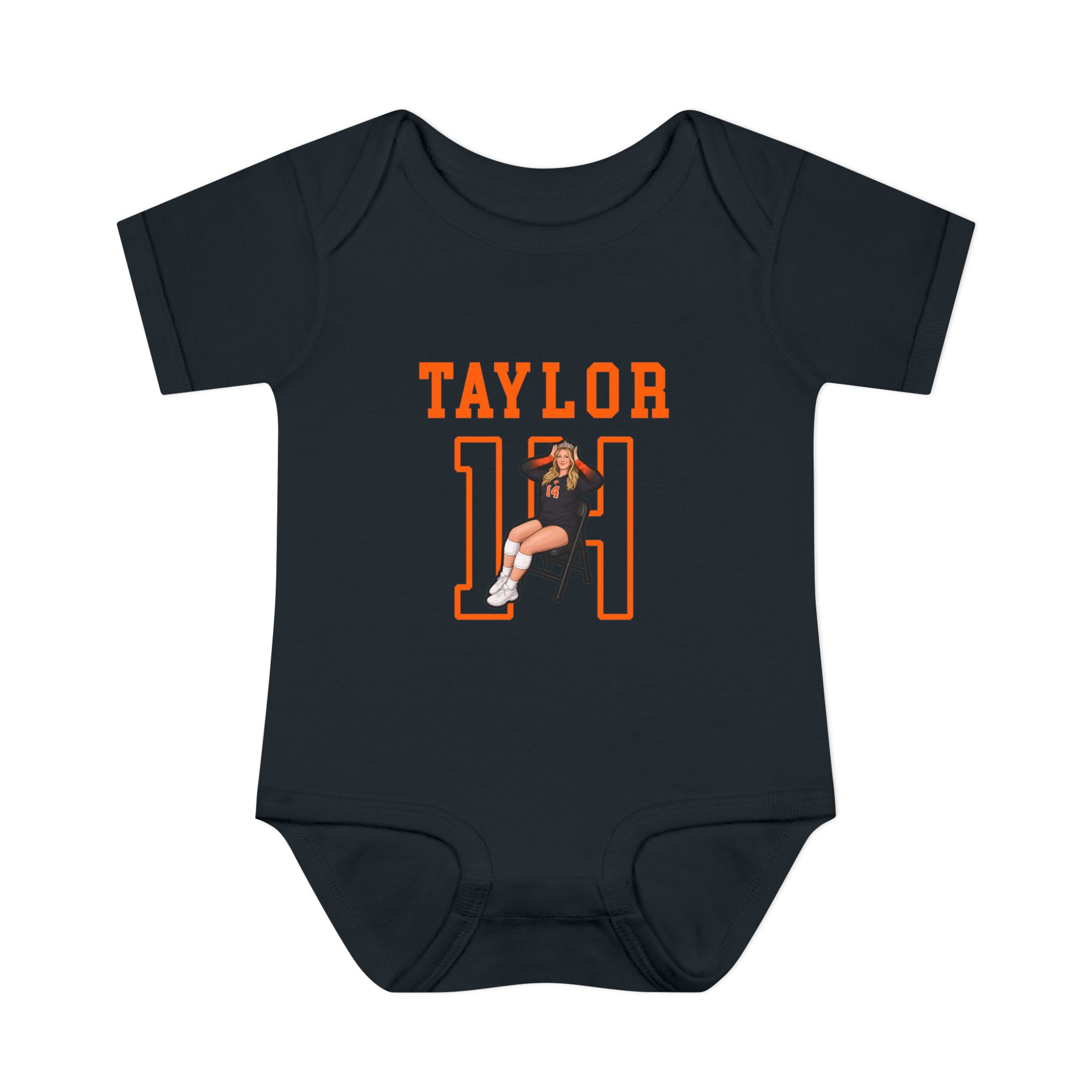 Baby Onesie — character_shirsey in Black