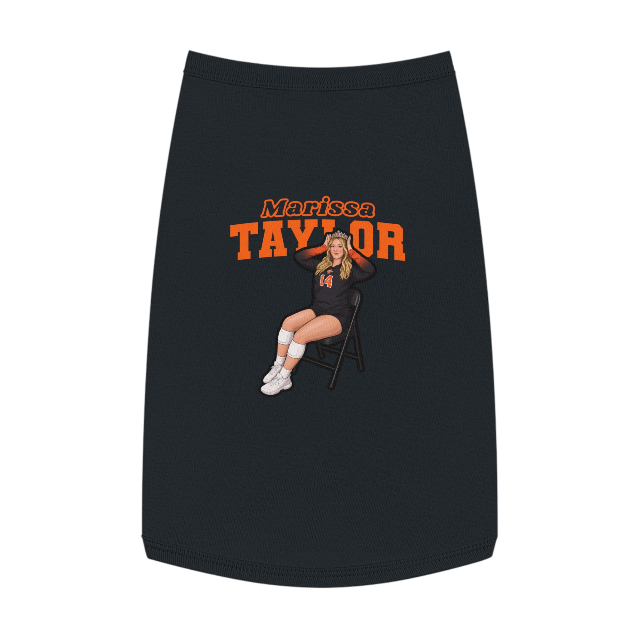 Pet Tank Top — character_name_arch in Black