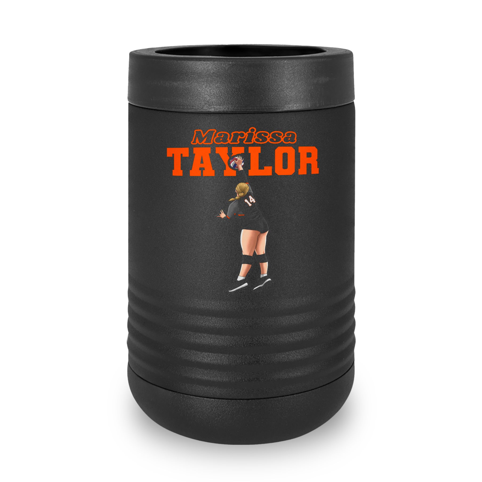 Stainless Can Cooler — character_name_arch in Black