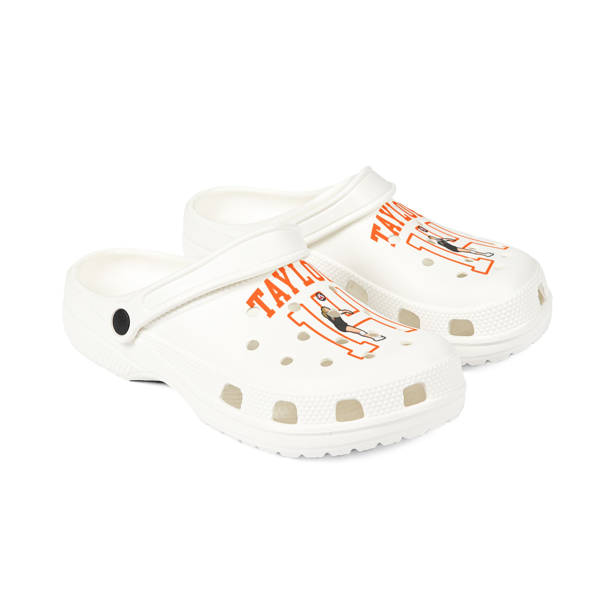 Rubber Clogs — character_shirsey in White