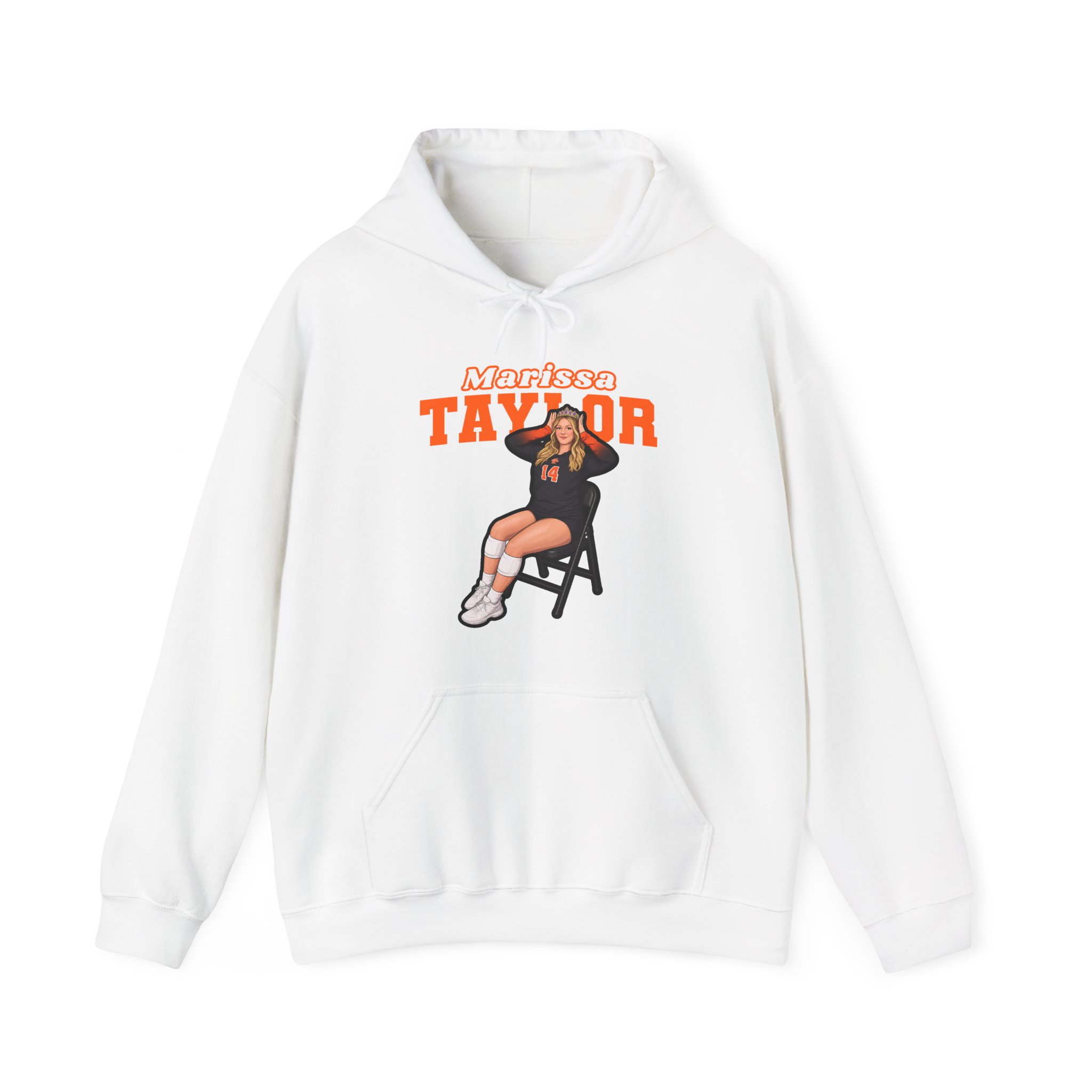 Hoodie — character_name_arch in White