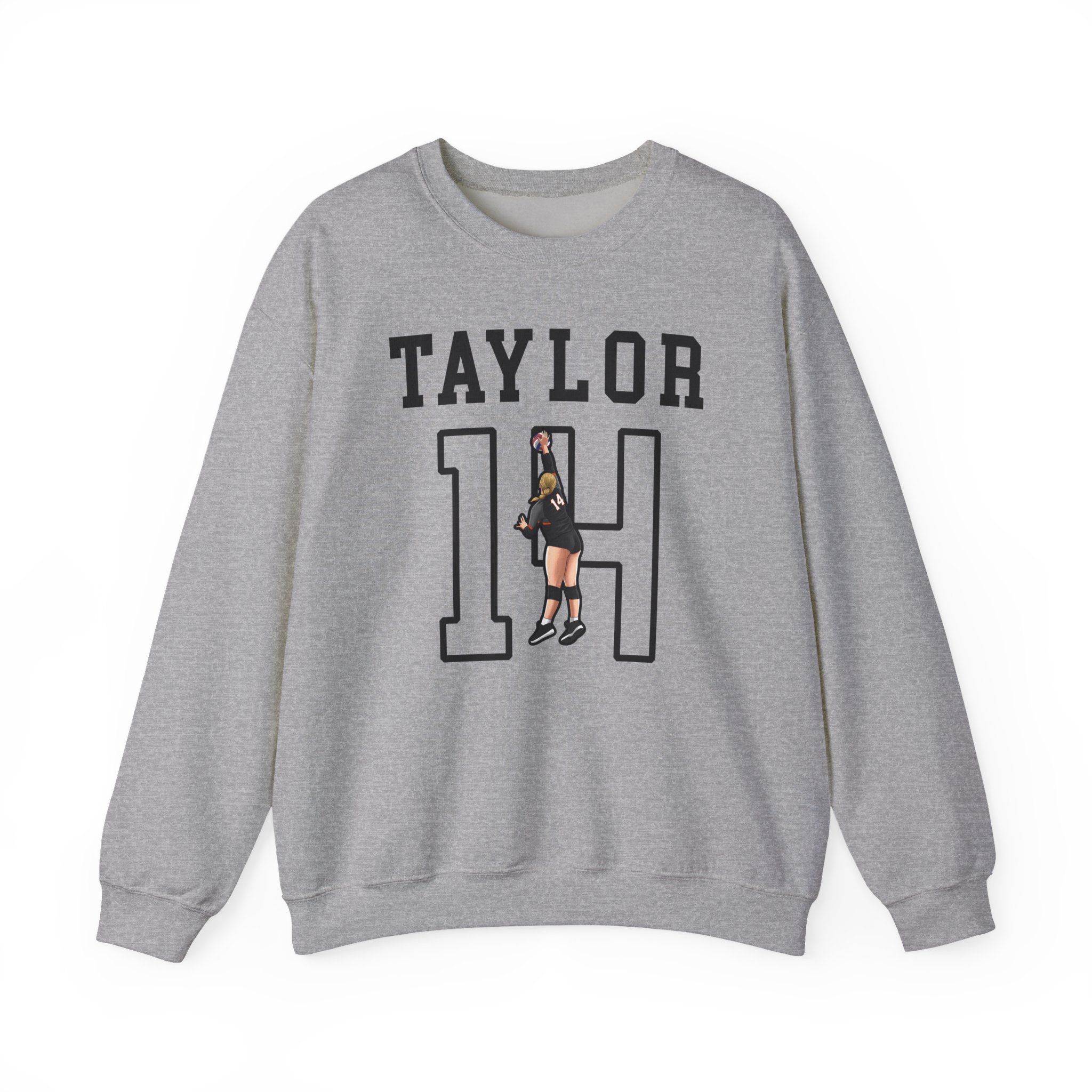 Crewneck Sweatshirt — character_shirsey in Grey