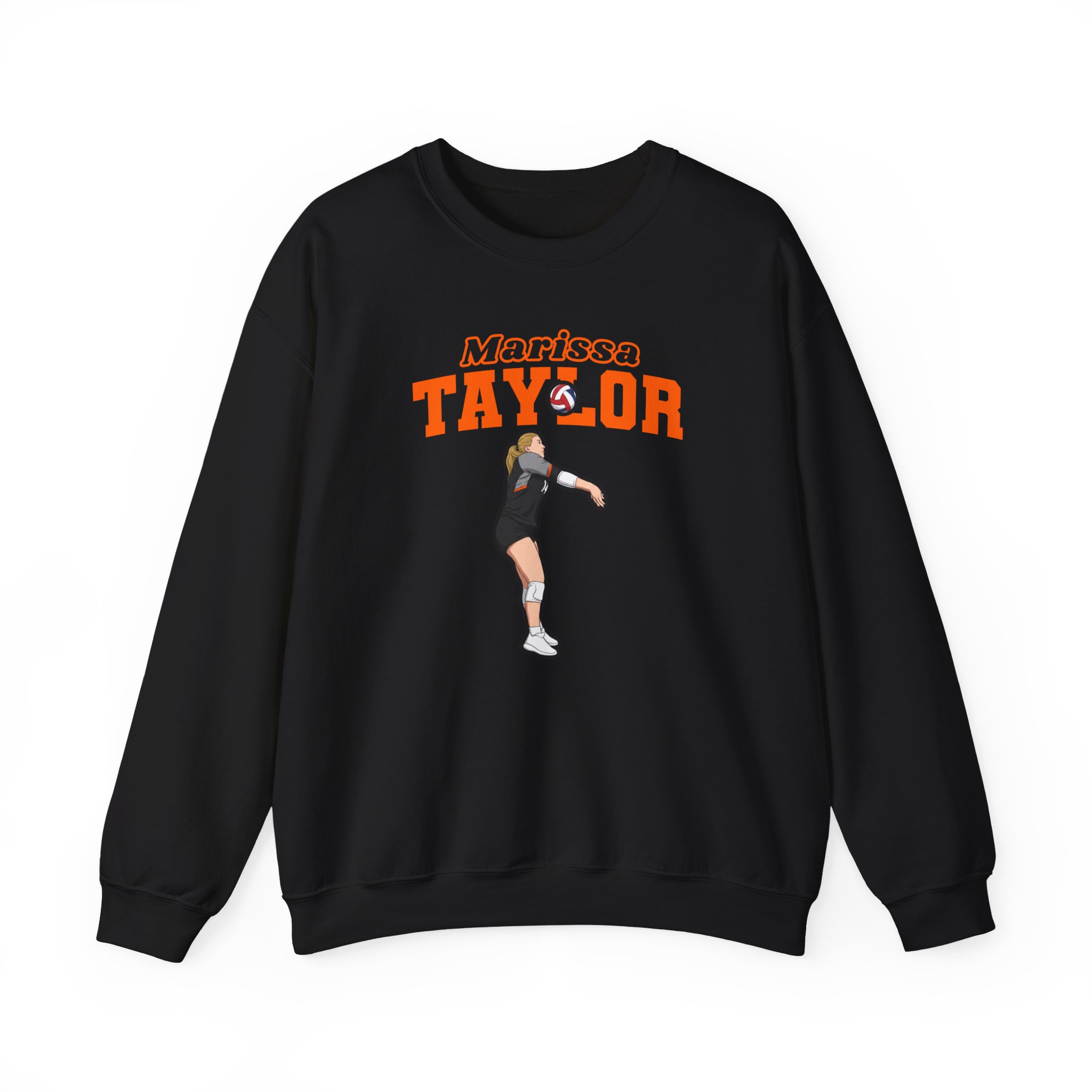 Crewneck Sweatshirt — character_name_arch in Black