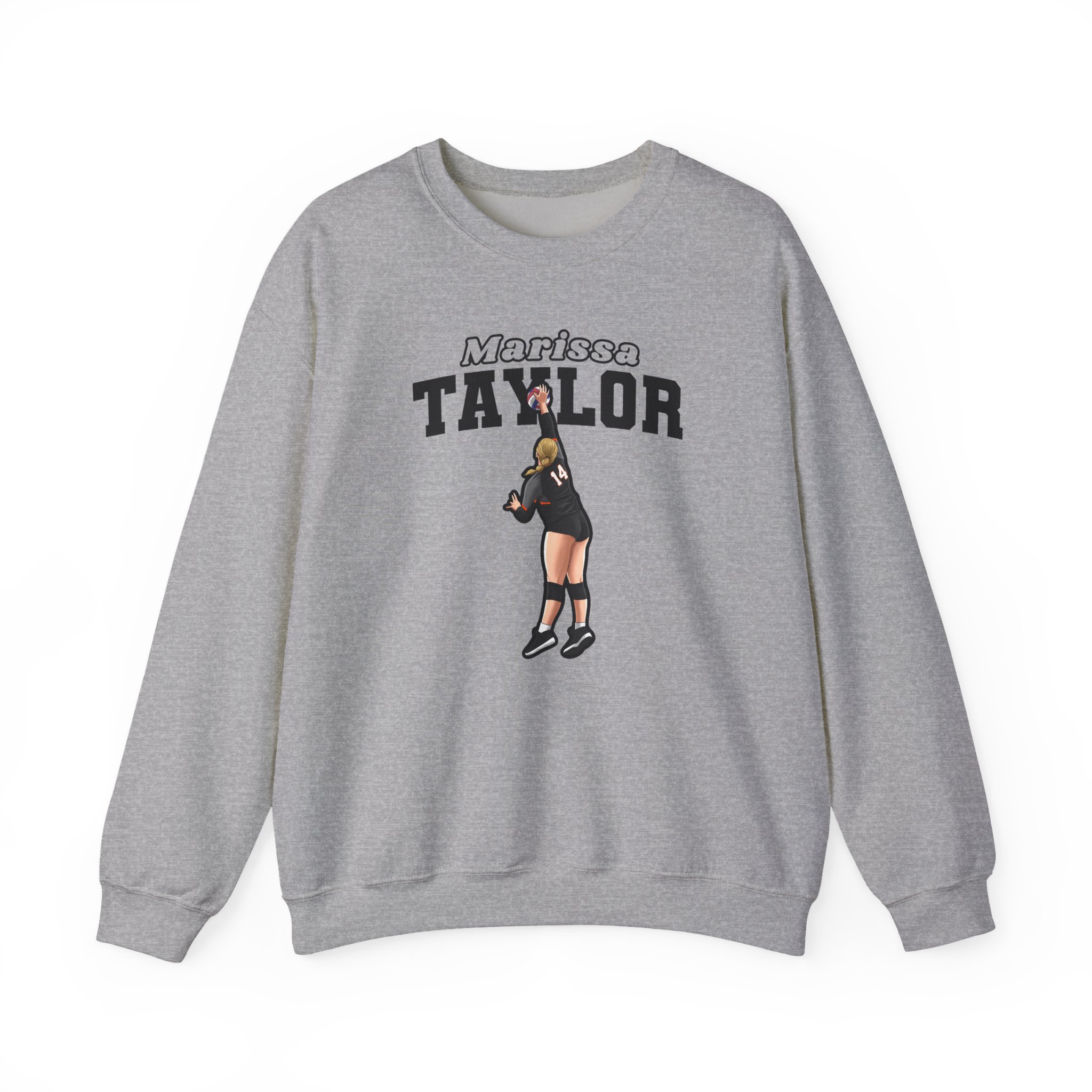 Crewneck Sweatshirt — character_name_arch in Grey