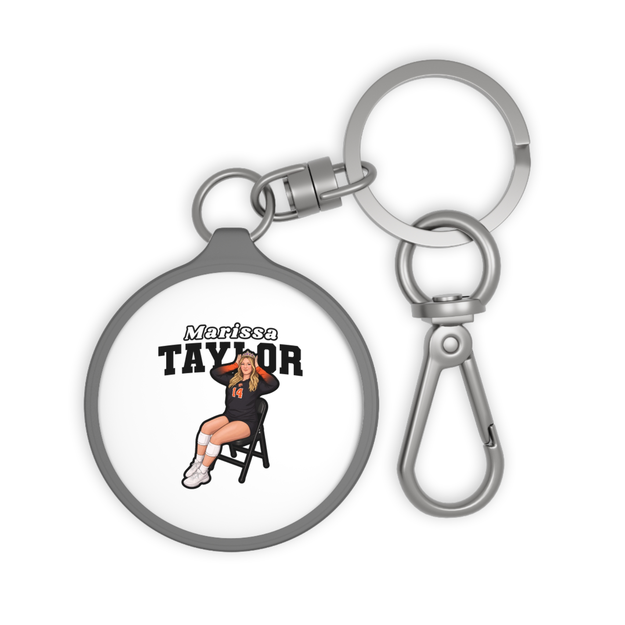 Keychain — character_name_arch in Grey