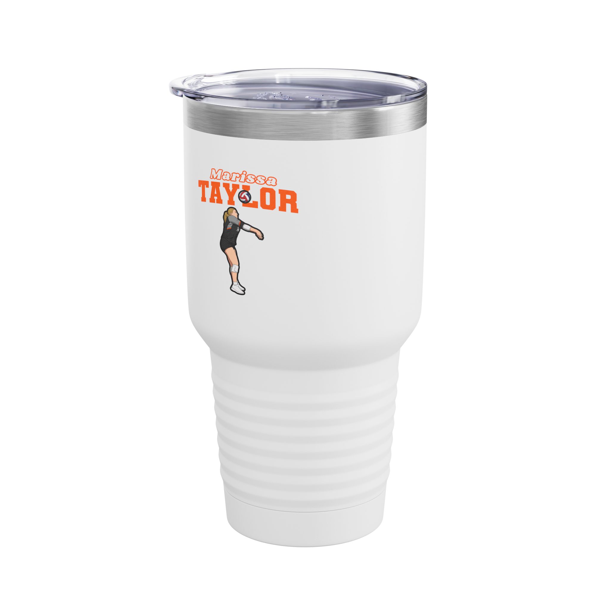 30oz Tumbler — character_name_arch in White