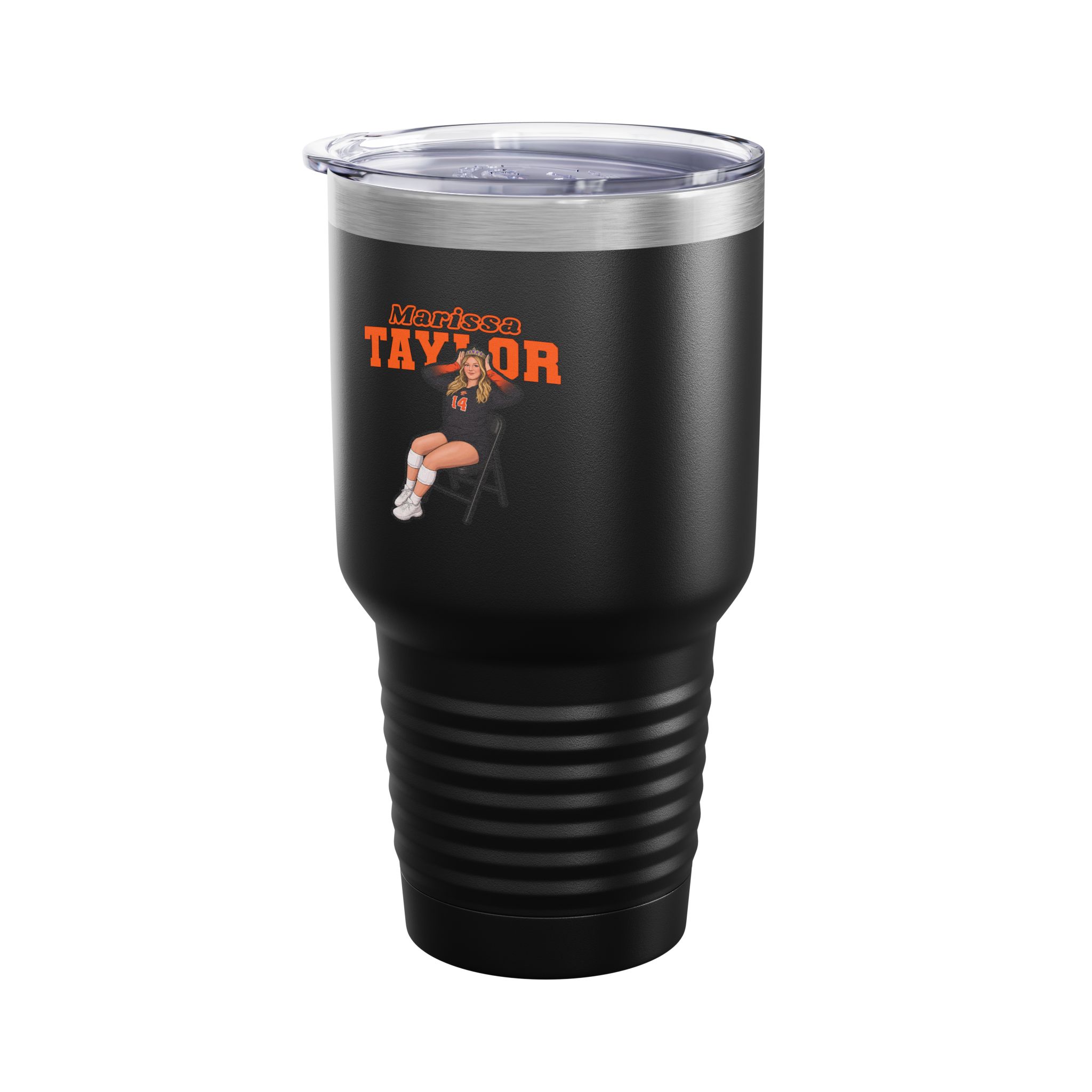 30oz Tumbler — character_name_arch in Black