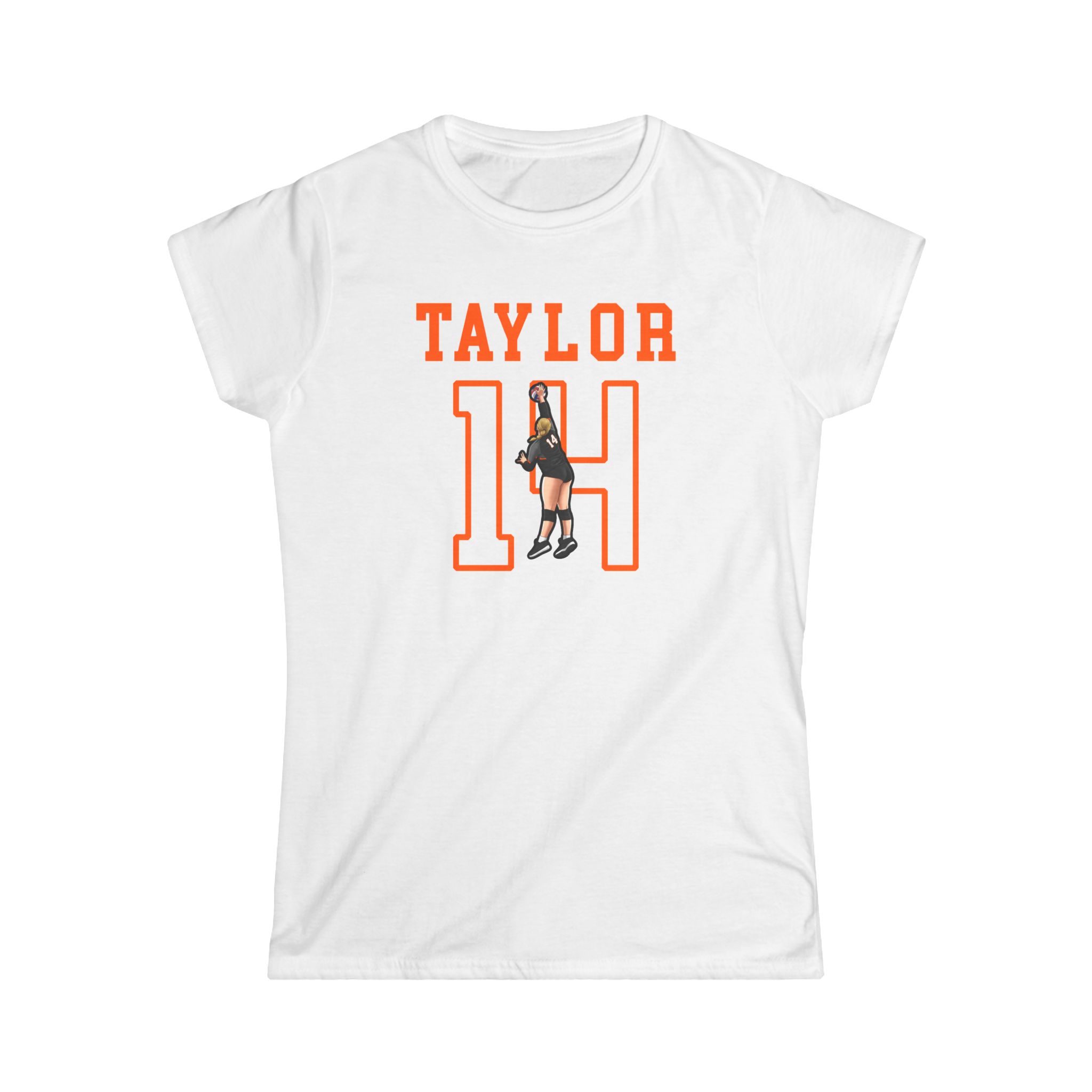 Women's Softstyle Tee — character_shirsey in White
