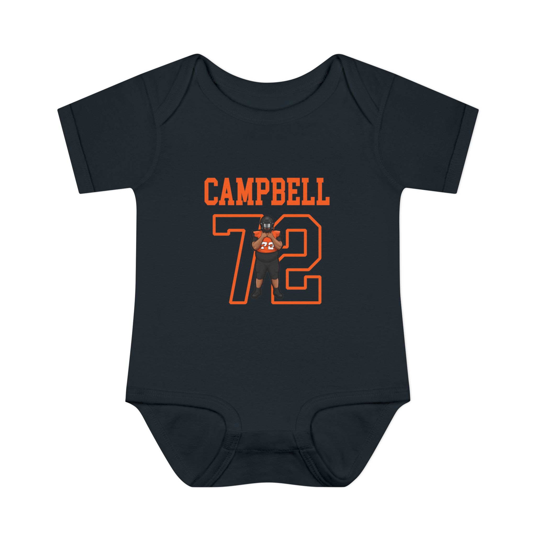 Baby Onesie — character_shirsey in Black