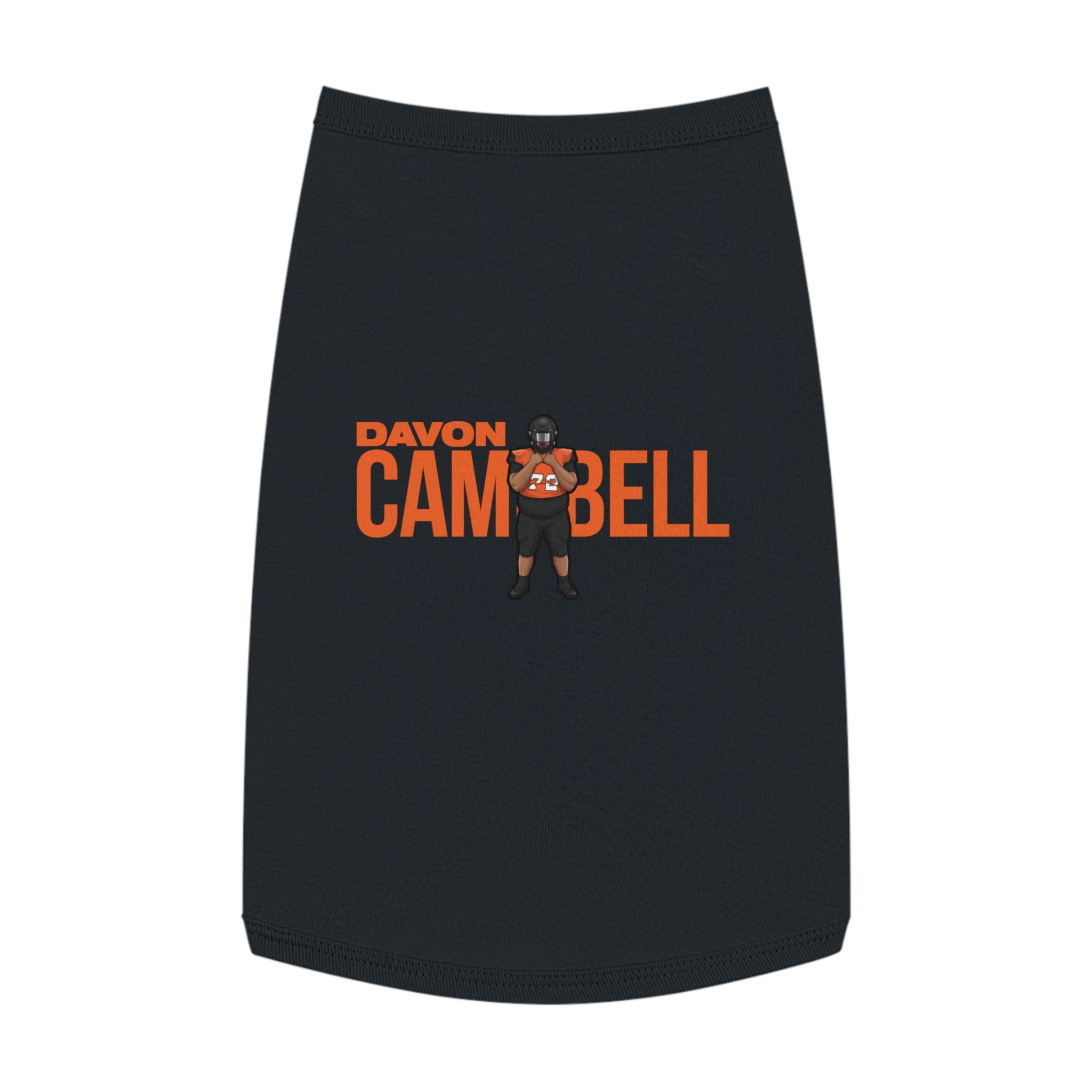 Pet Tank Top — character_player_name in Black