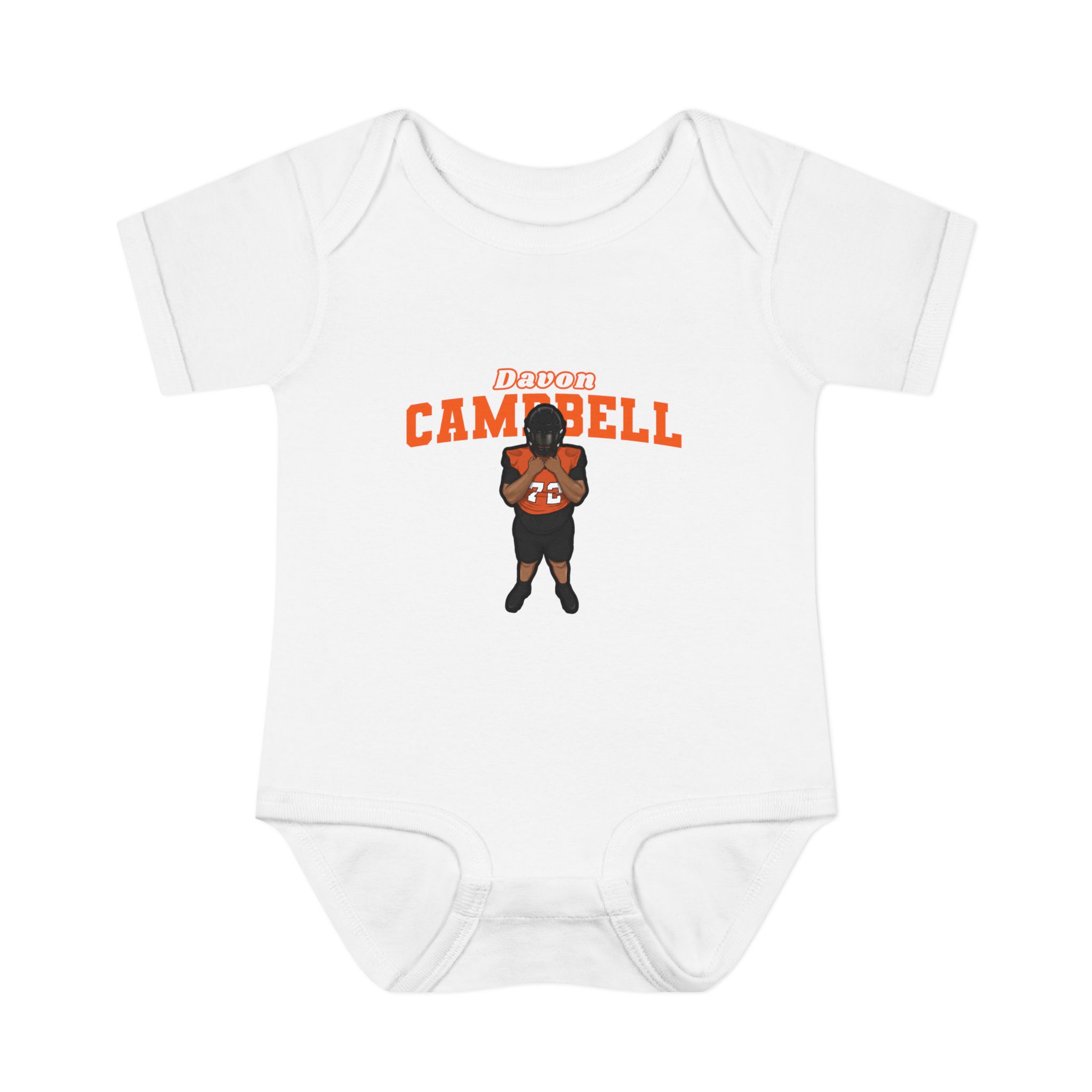 Baby Onesie — character_name_arch in White