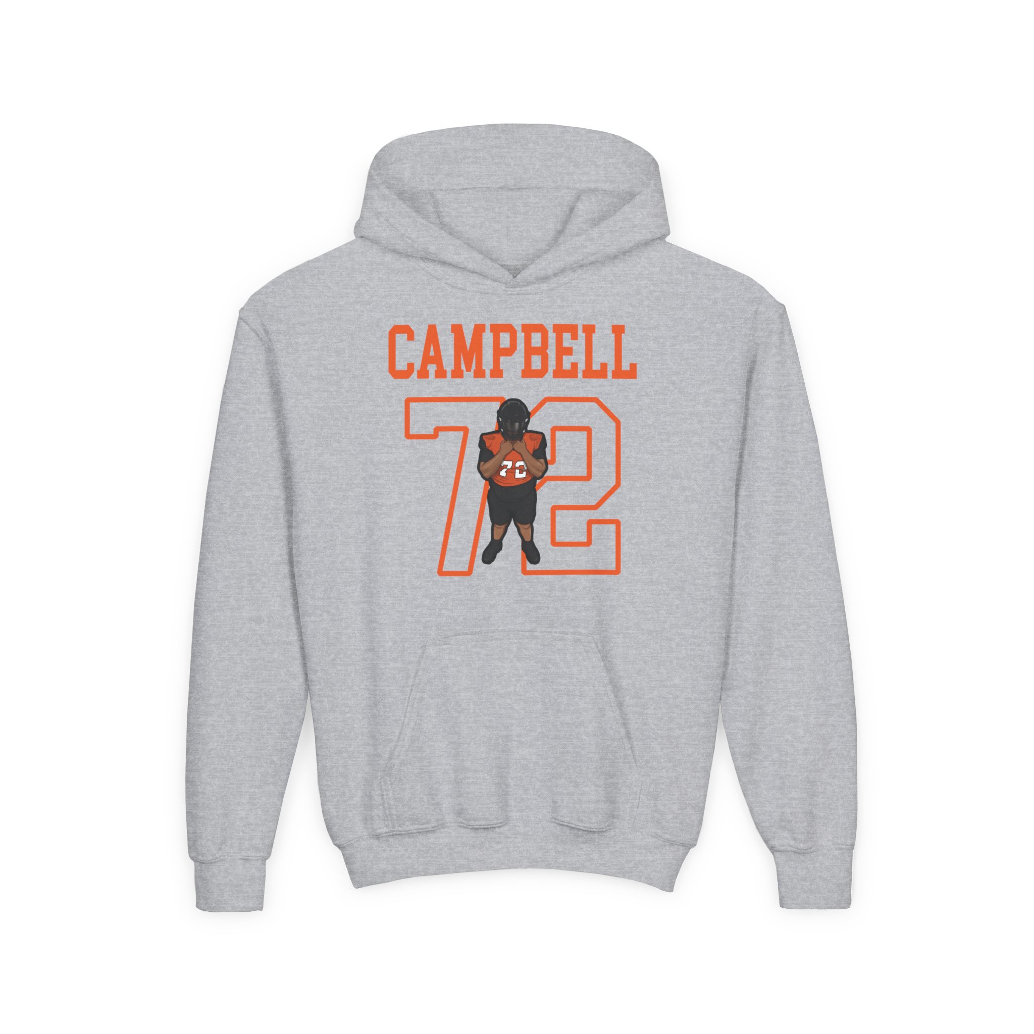 Youth Hoodie — character_shirsey in Grey