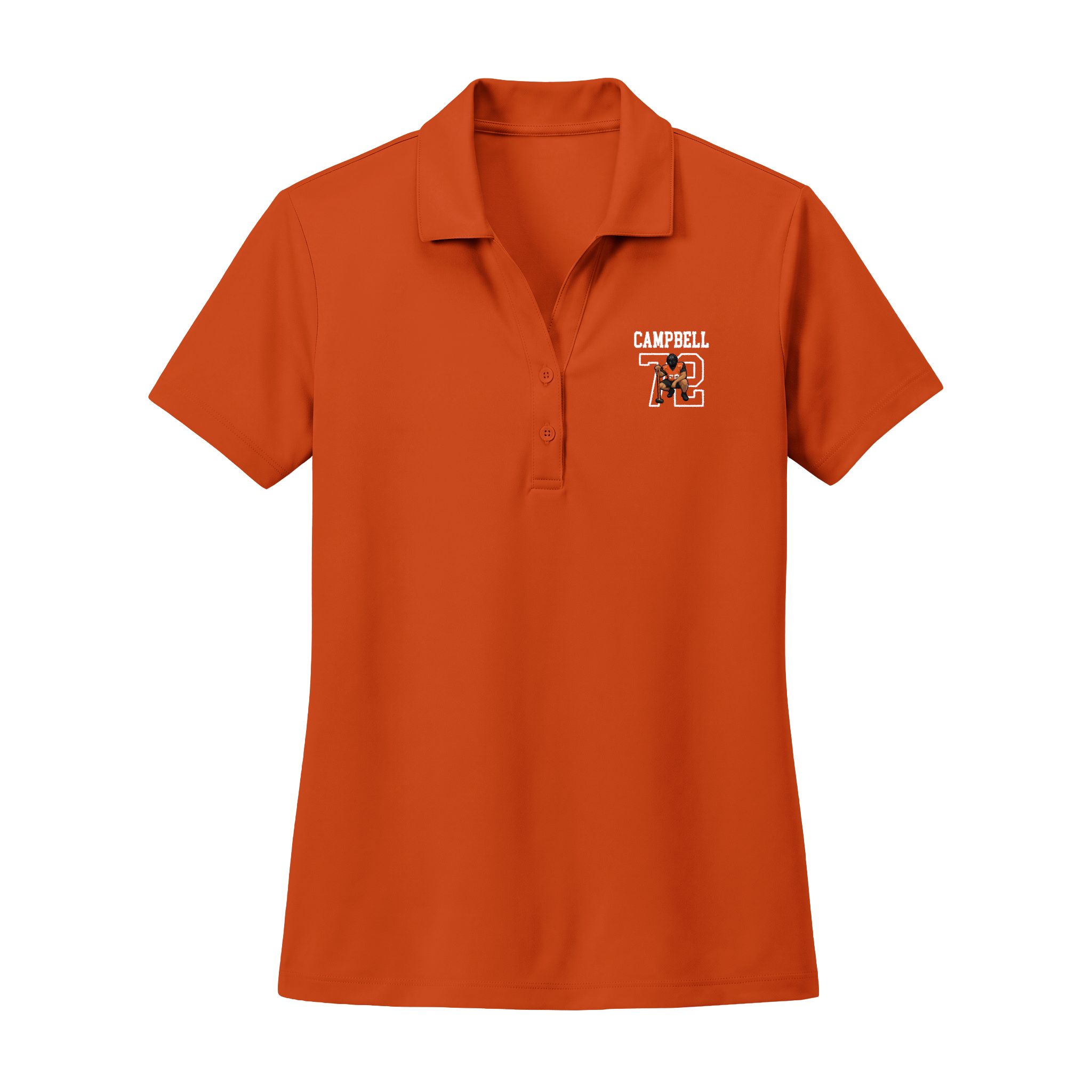 Women's Polo — character_shirsey in Orange