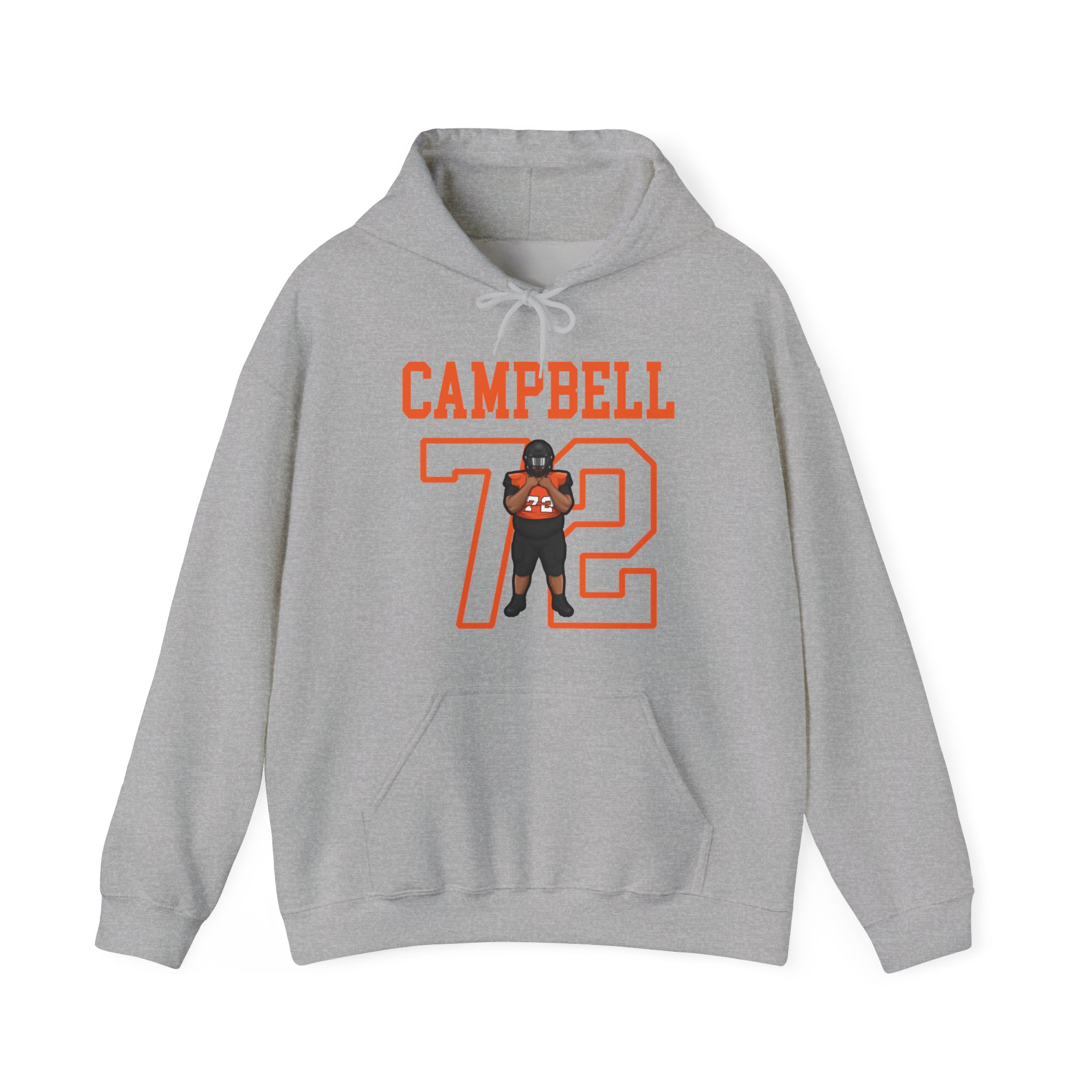 Hoodie — character_shirsey in Grey