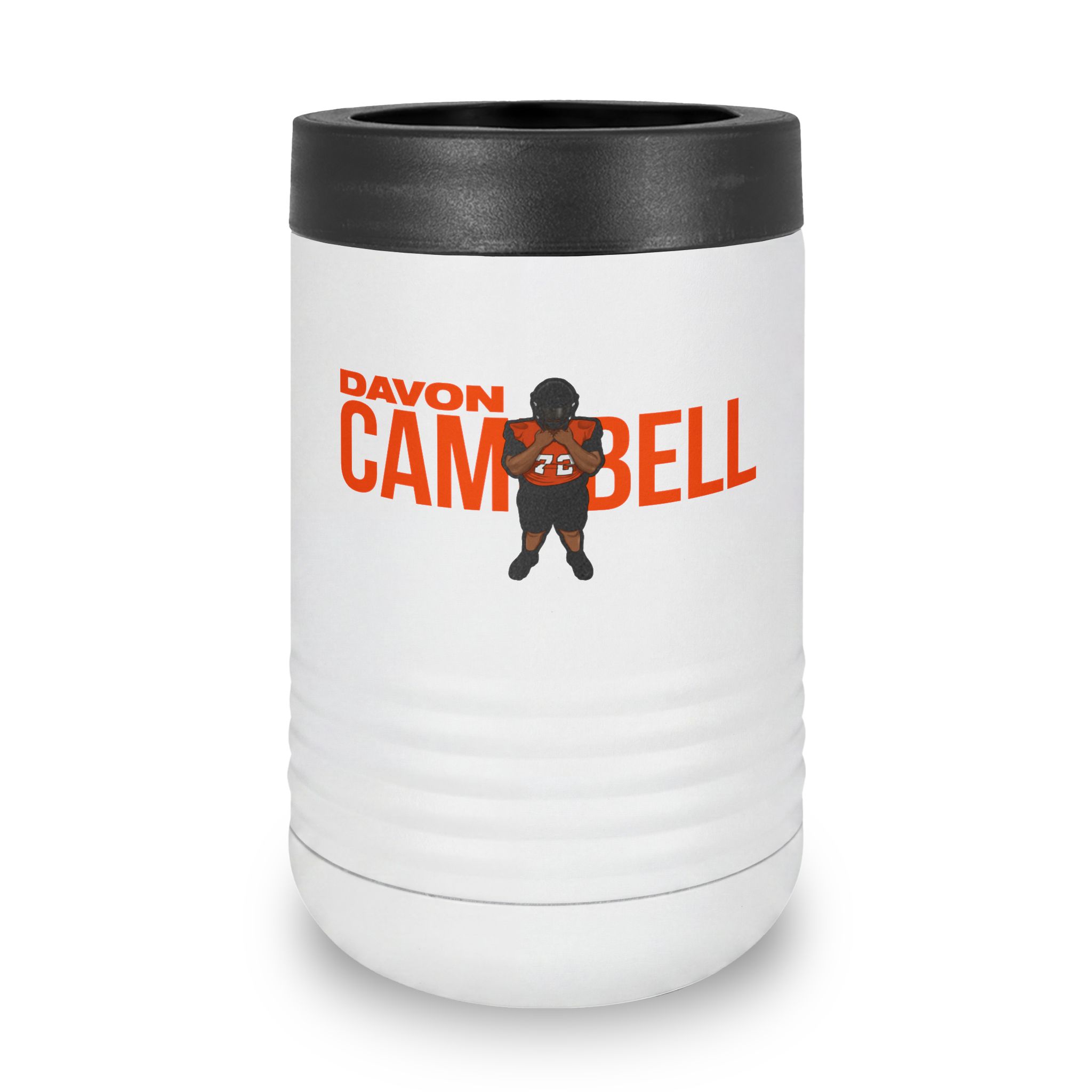 Stainless Can Cooler — character_player_name in White