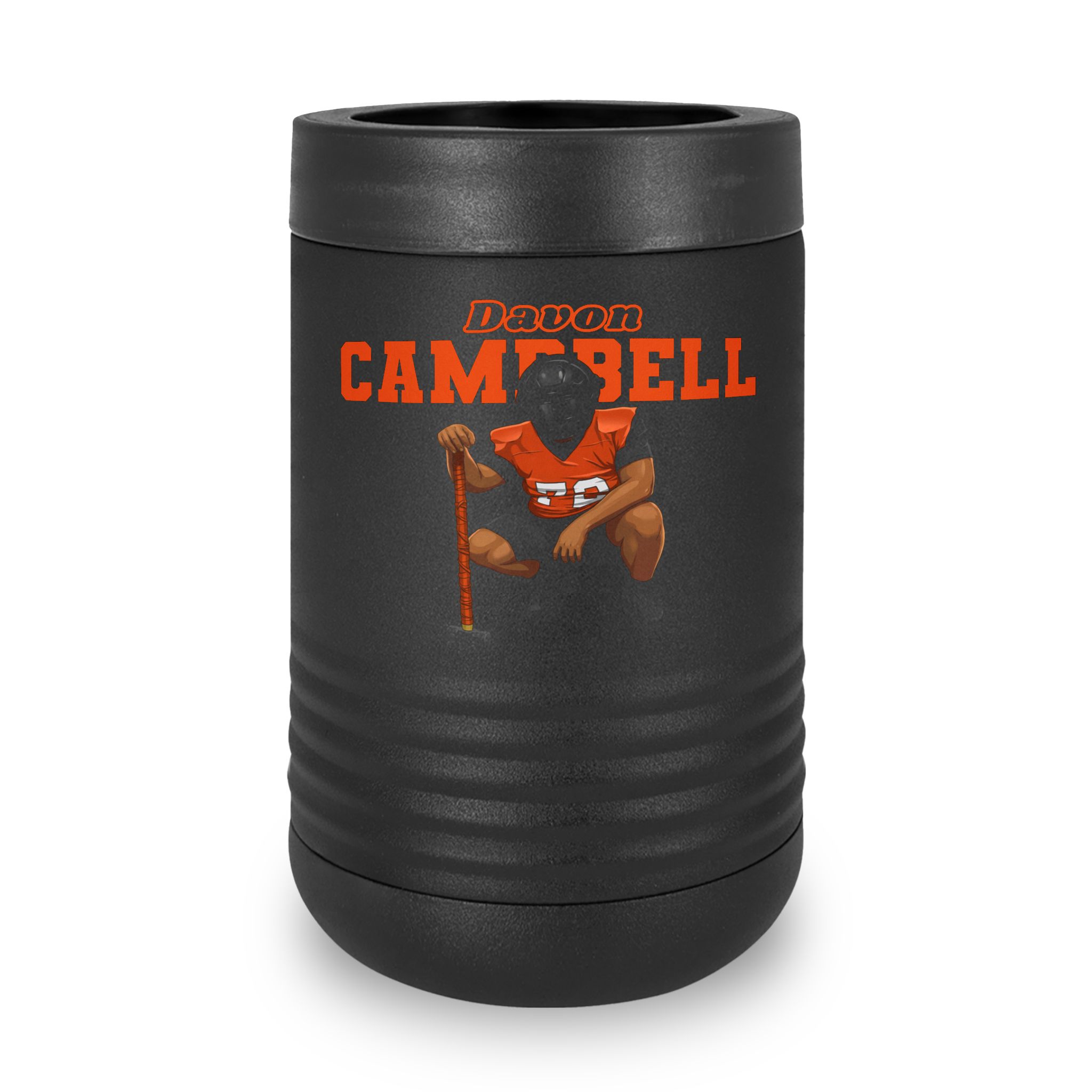 Stainless Can Cooler — character_name_arch in Black