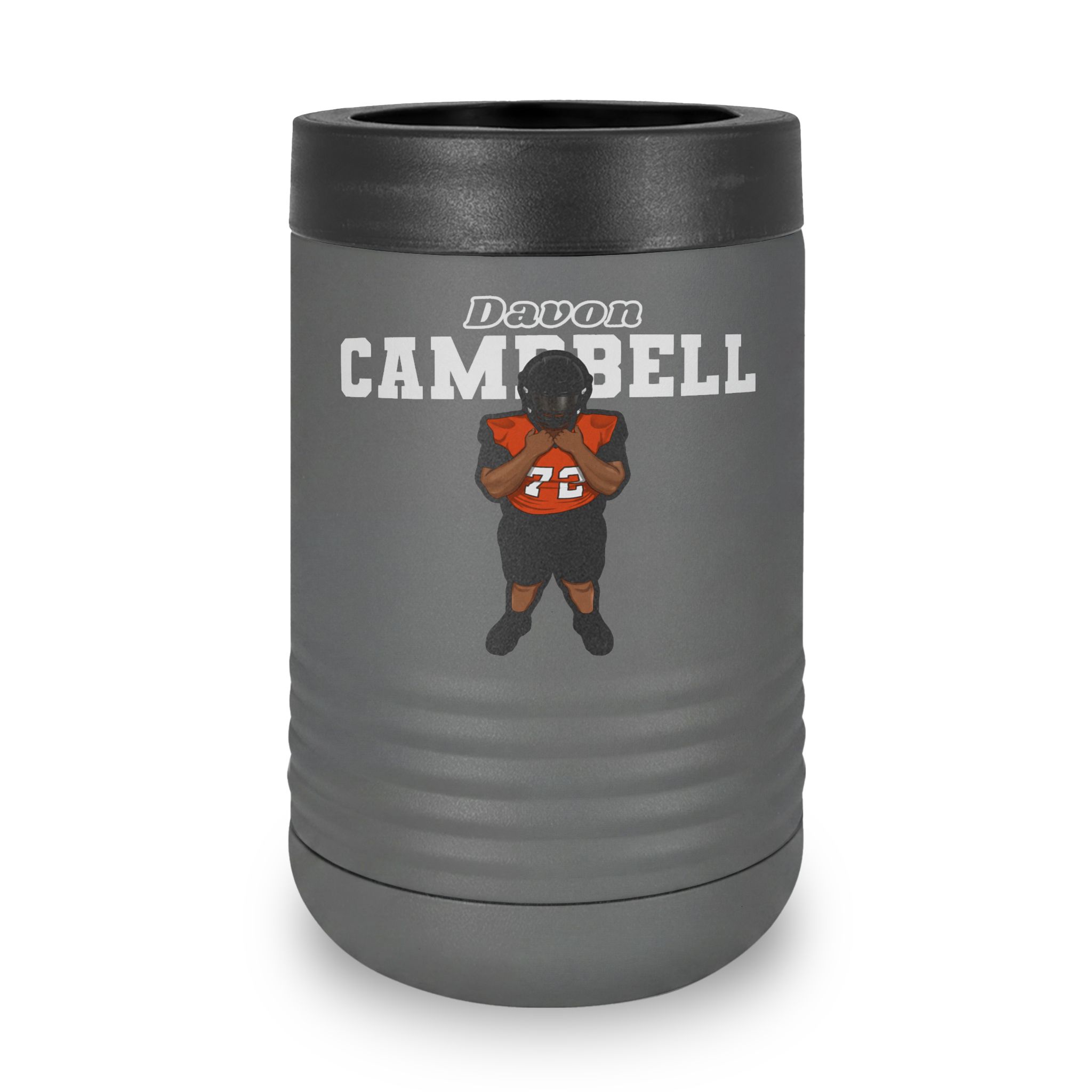Stainless Can Cooler — character_name_arch in Grey