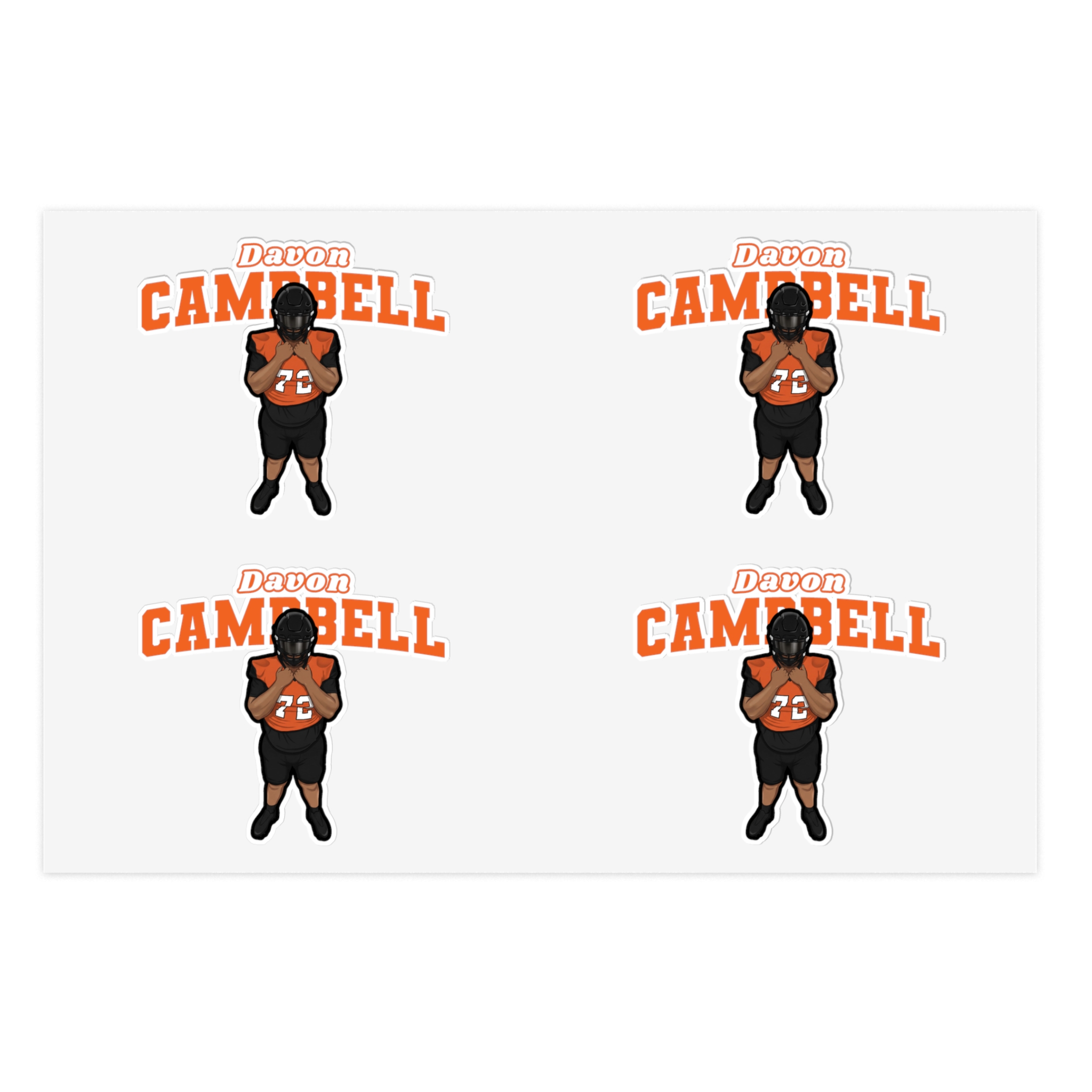 Sticker Sheet — character_name_arch in Classic