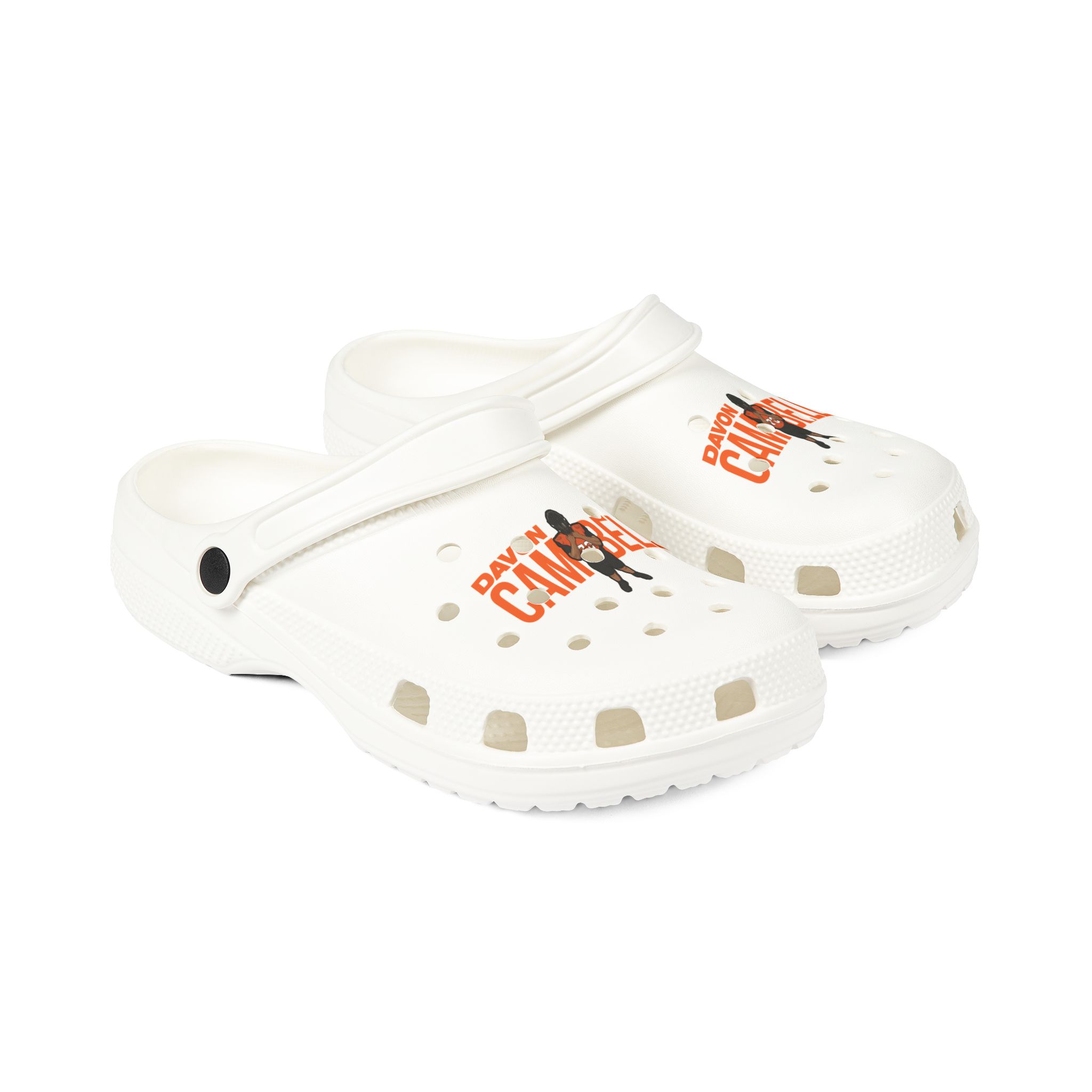 Rubber Clogs — character_player_name in White