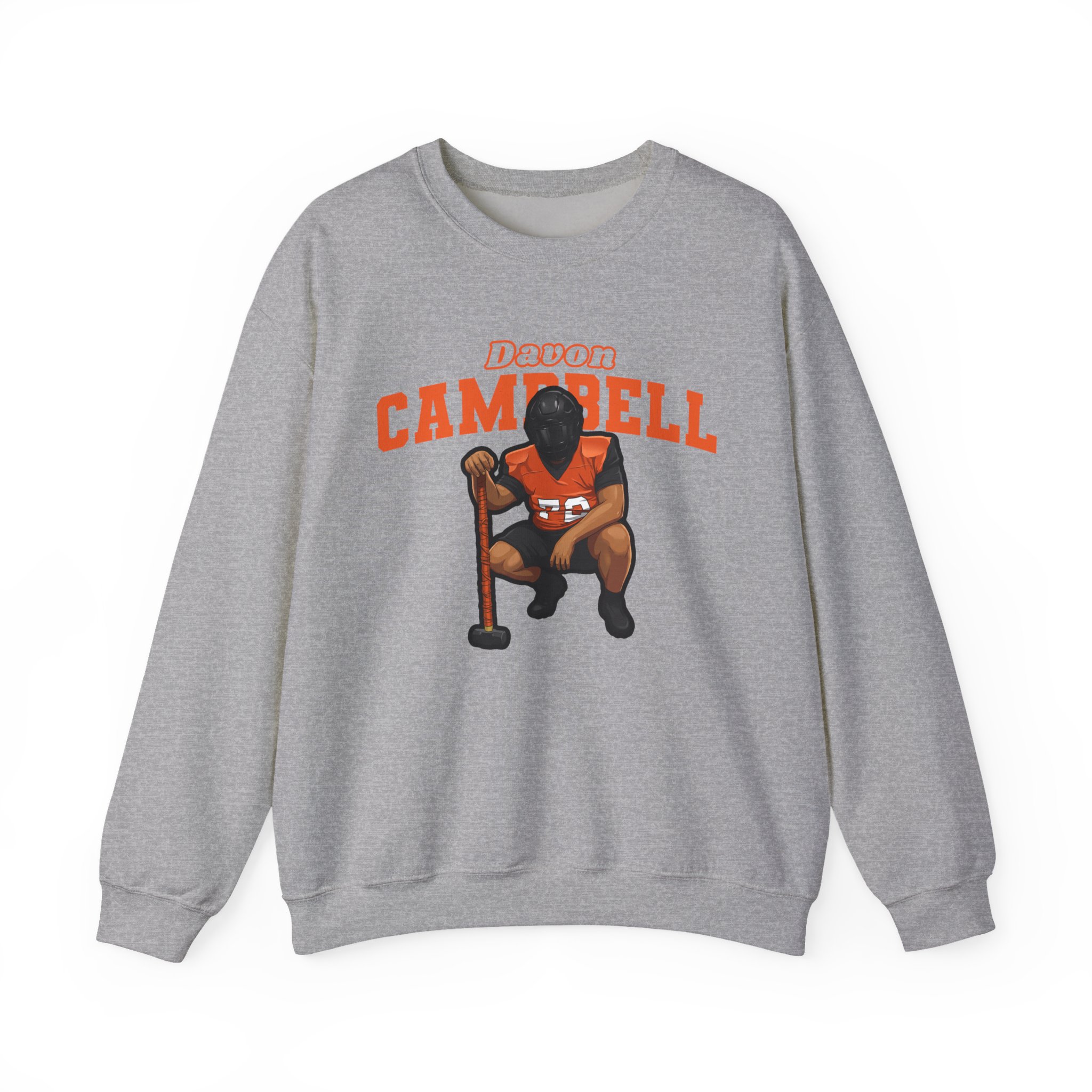 Crewneck Sweatshirt — character_name_arch in Grey
