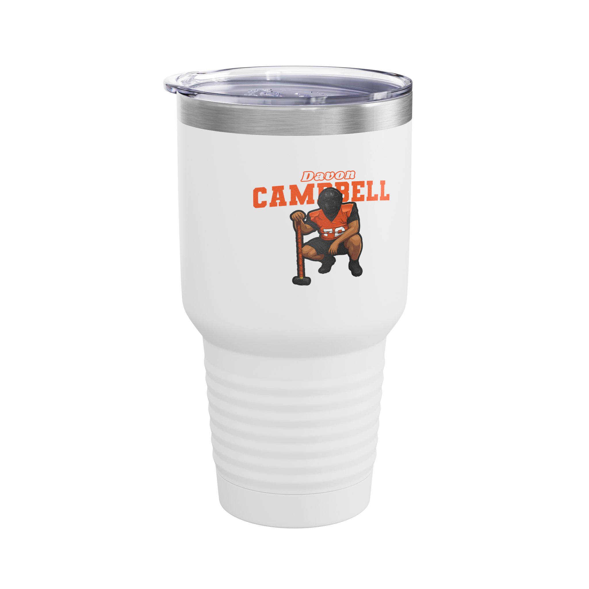30oz Tumbler — character_name_arch in White