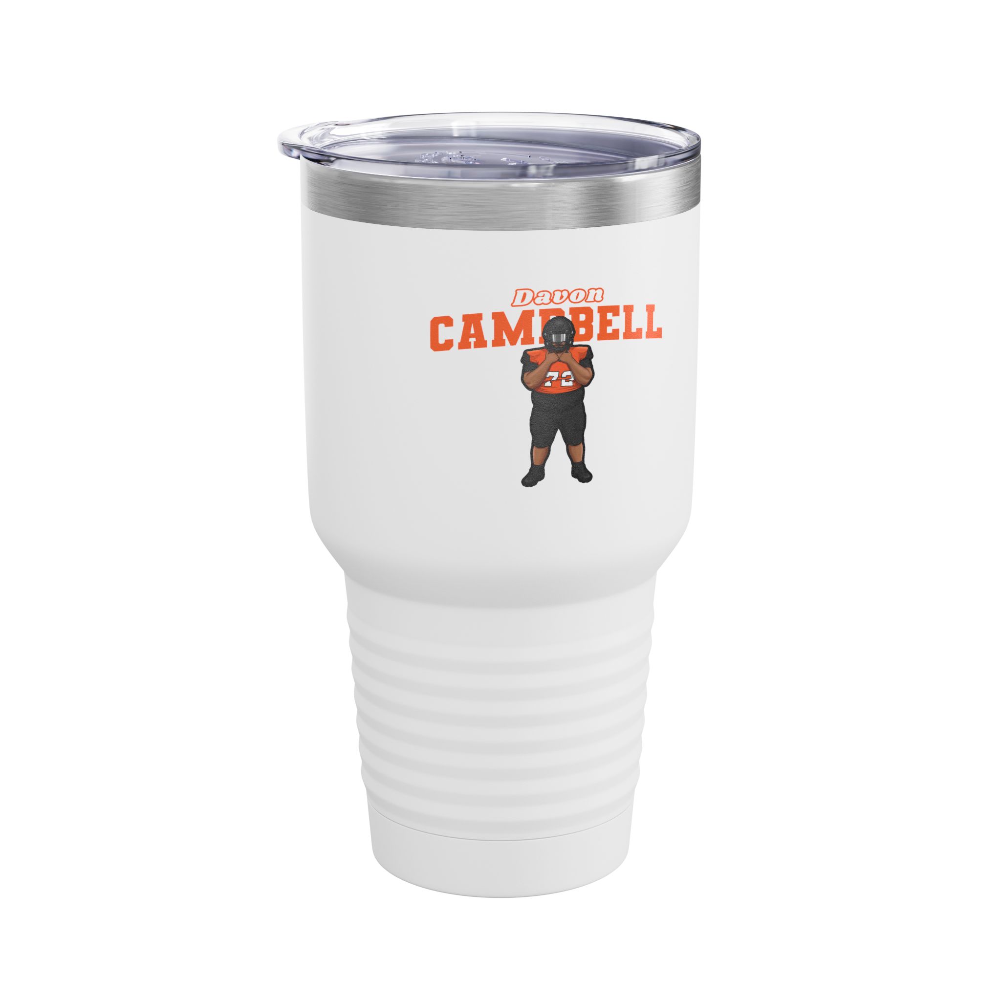 30oz Tumbler — character_name_arch in White