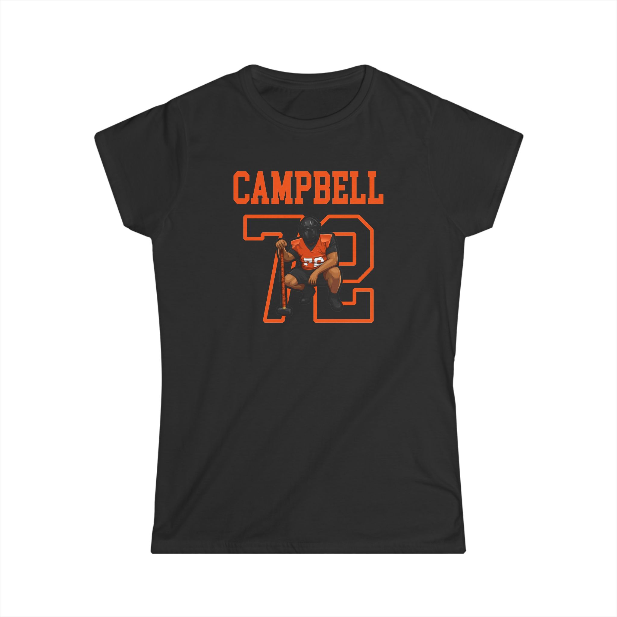 Women's Softstyle Tee — character_shirsey in Black