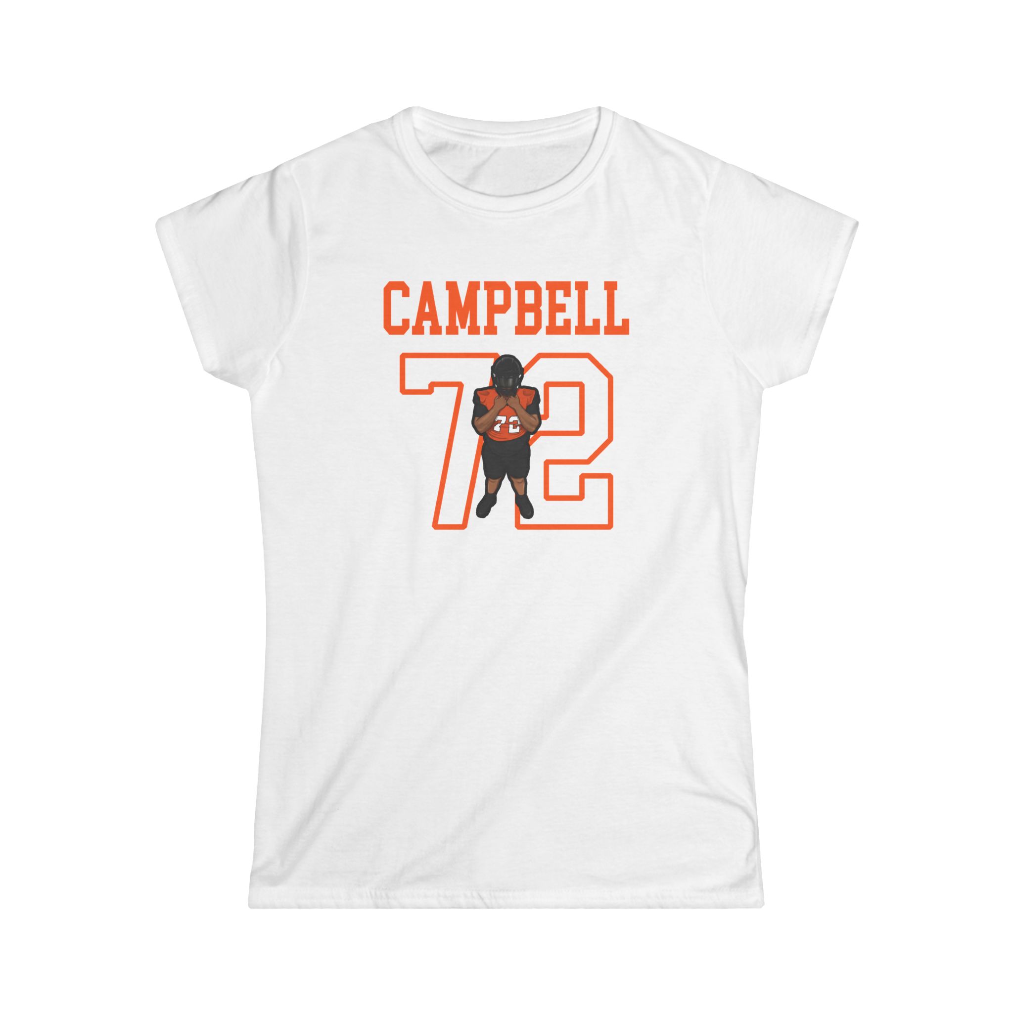 Women's Softstyle Tee — character_shirsey in White