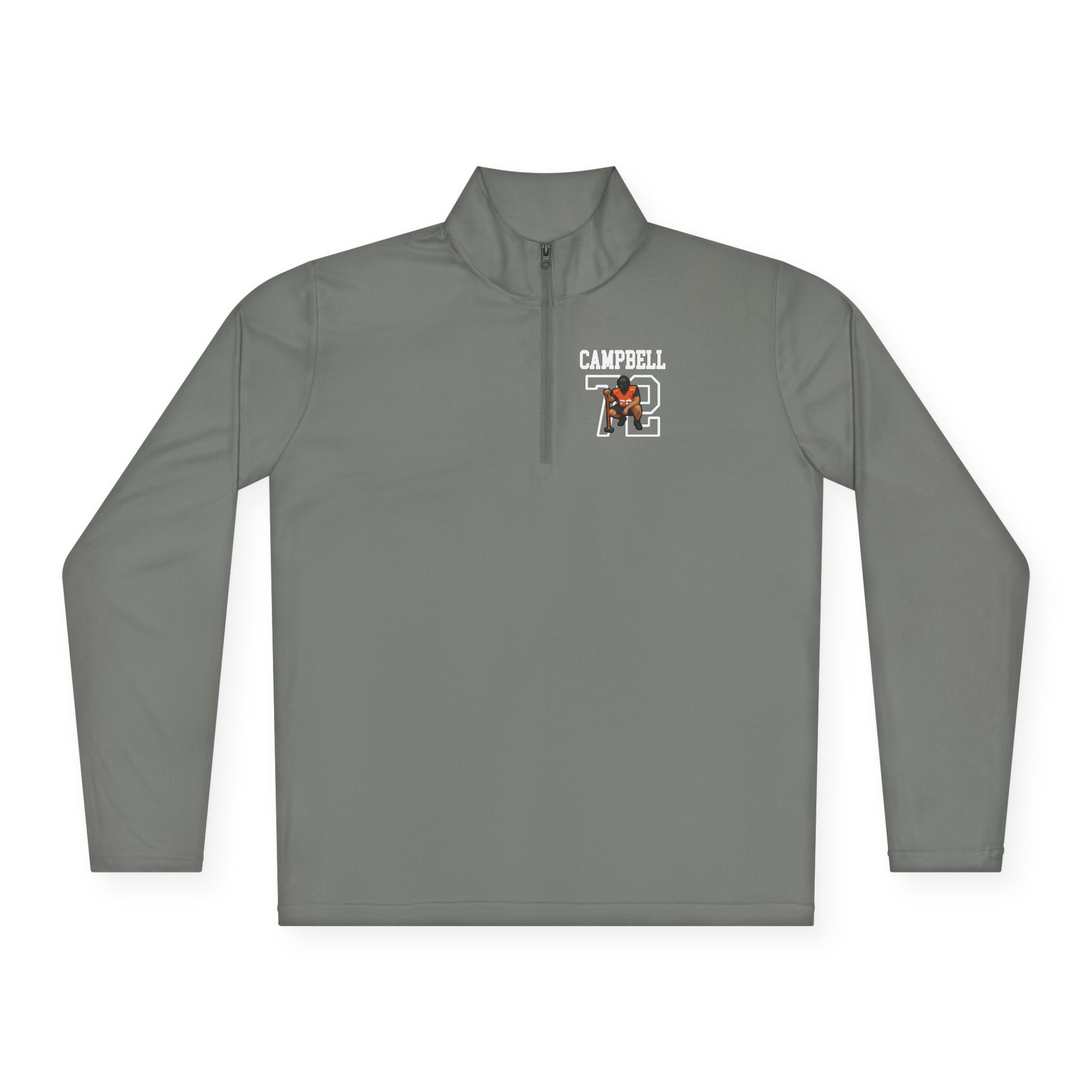Q-Zip Pullover — character_shirsey in Grey