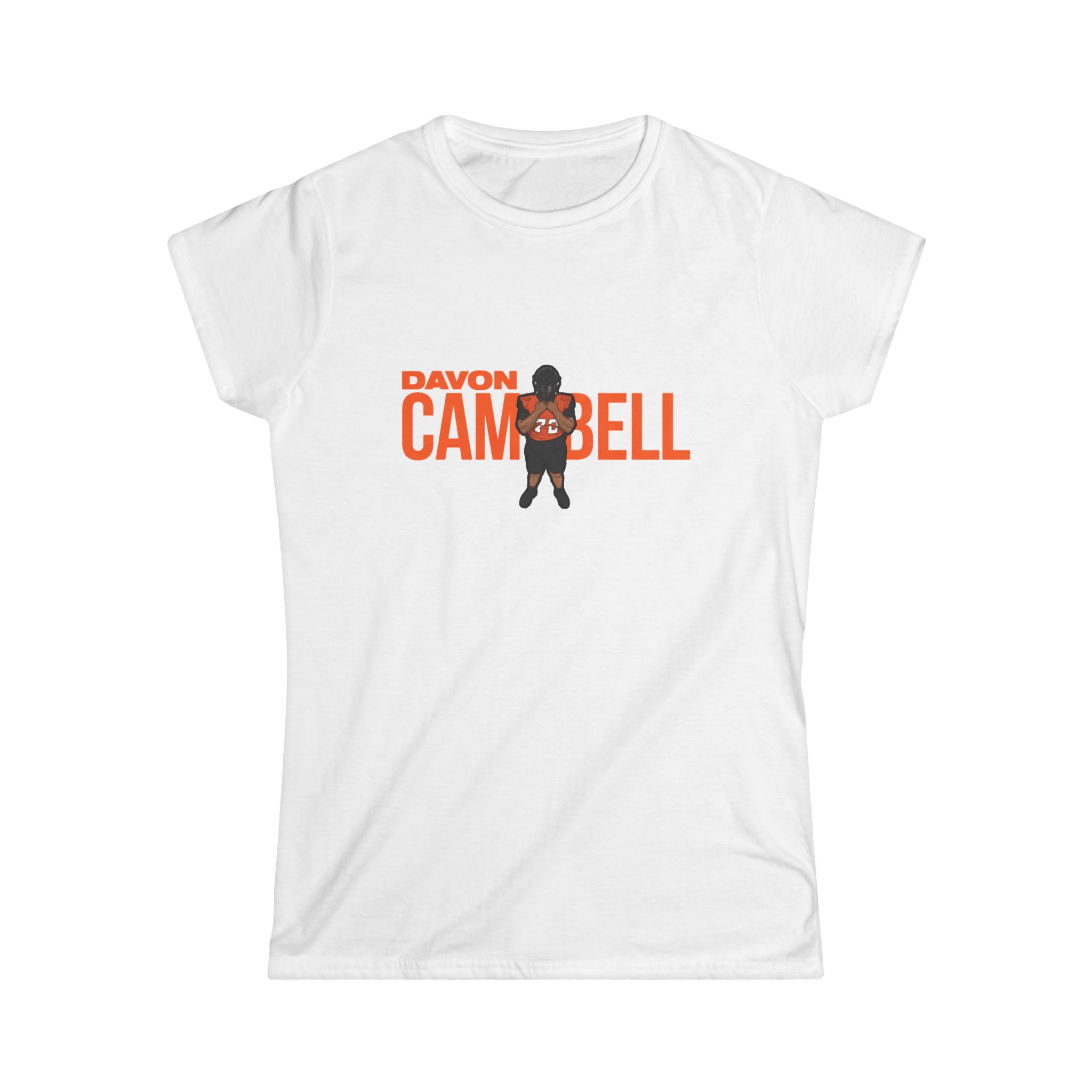 Women's Softstyle Tee — character_player_name in White