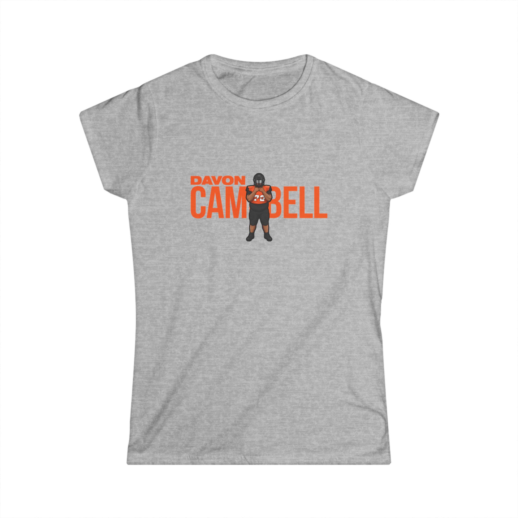 Women's Softstyle Tee — character_player_name in Grey