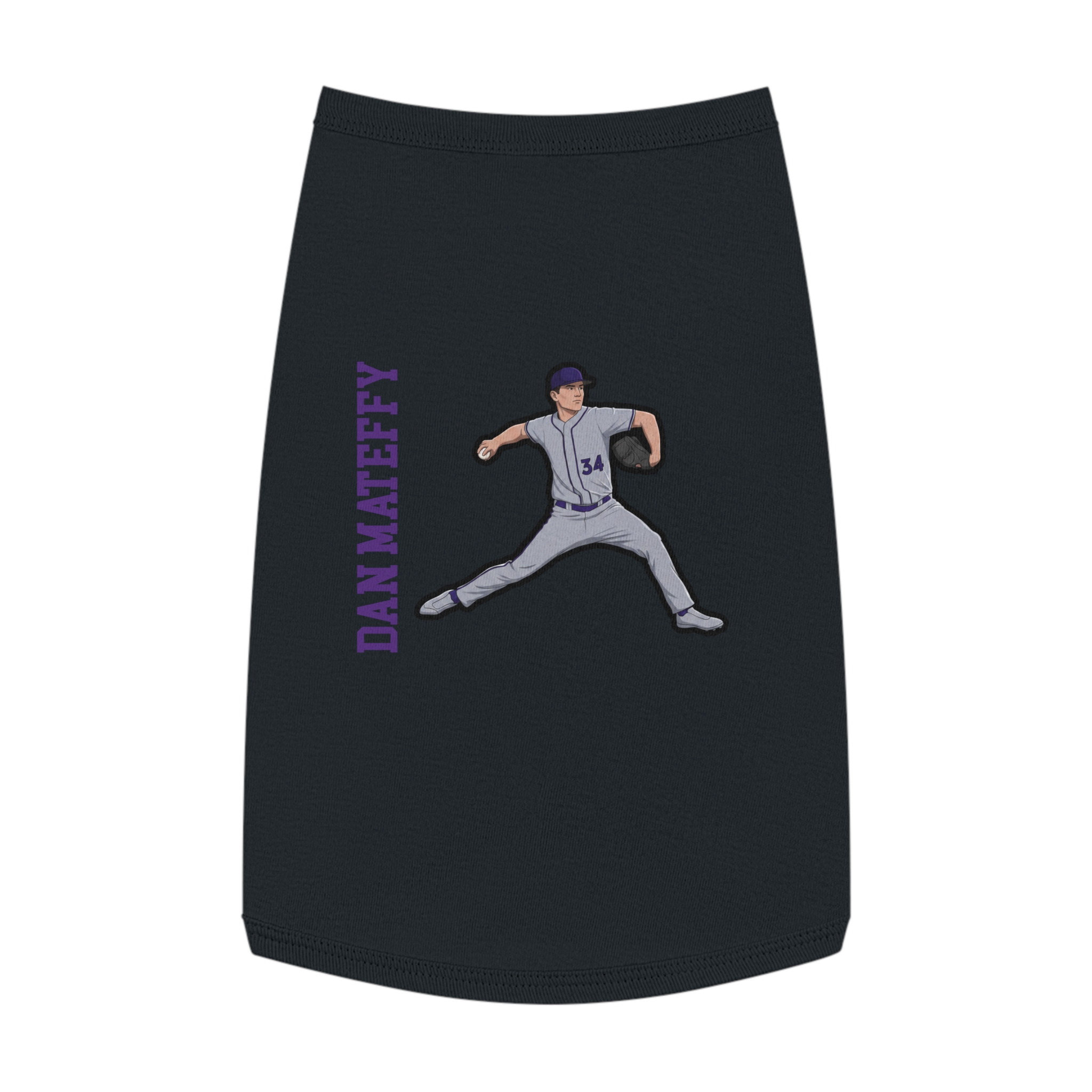 Pet Tank Top — character_name_vertical in White