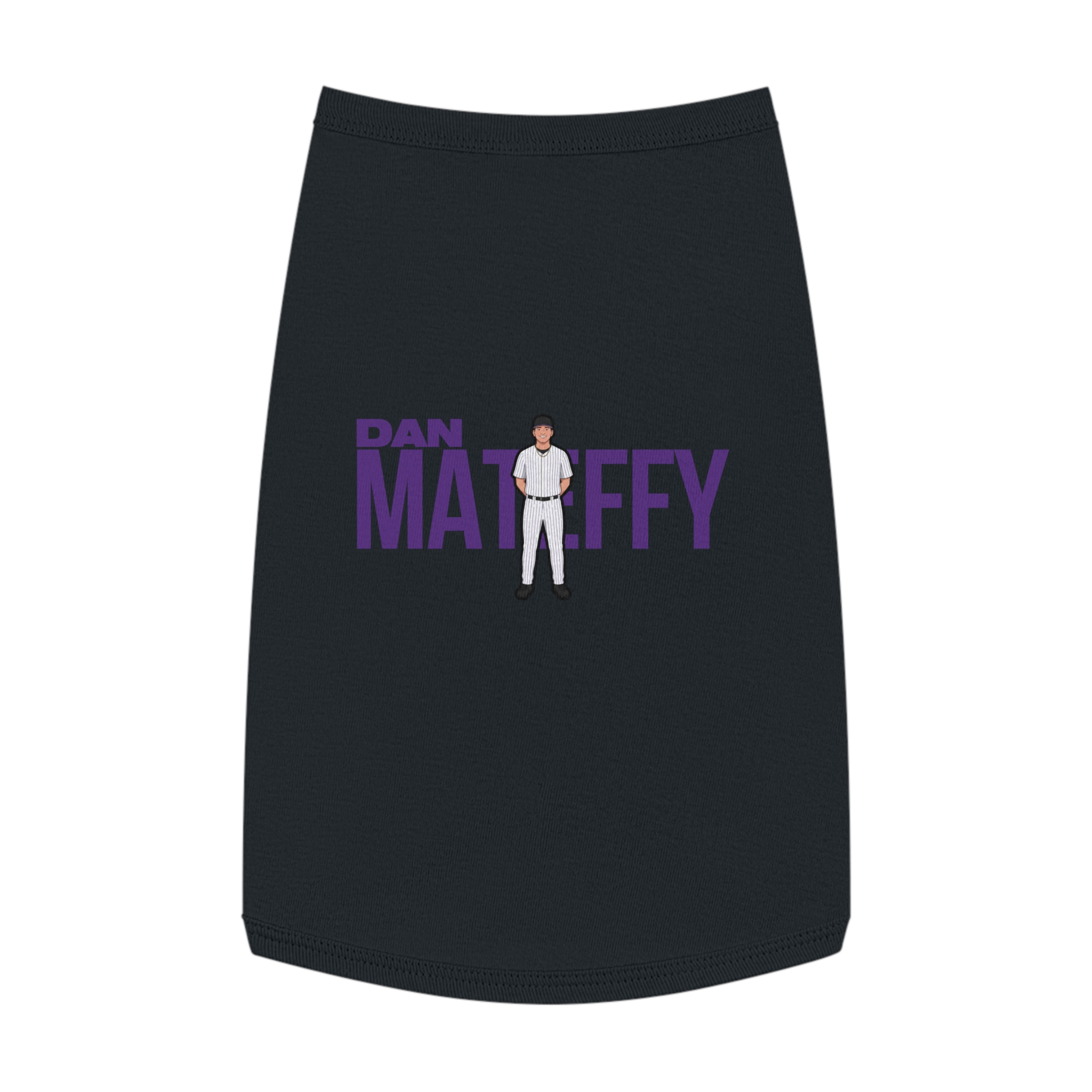 Pet Tank Top — character_player_name in Black