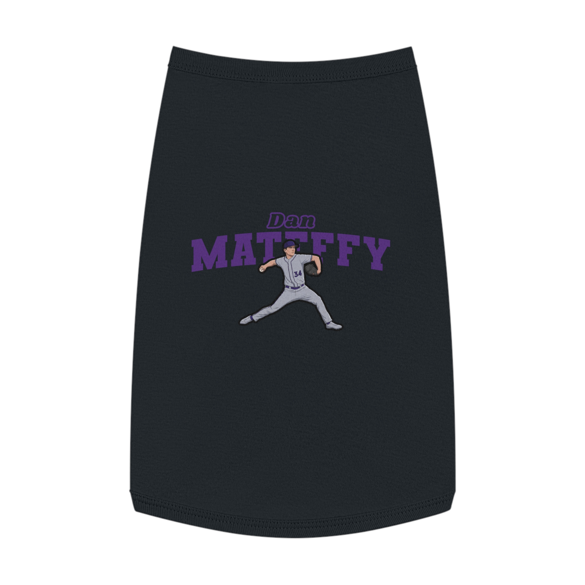 Pet Tank Top — character_name_arch in White