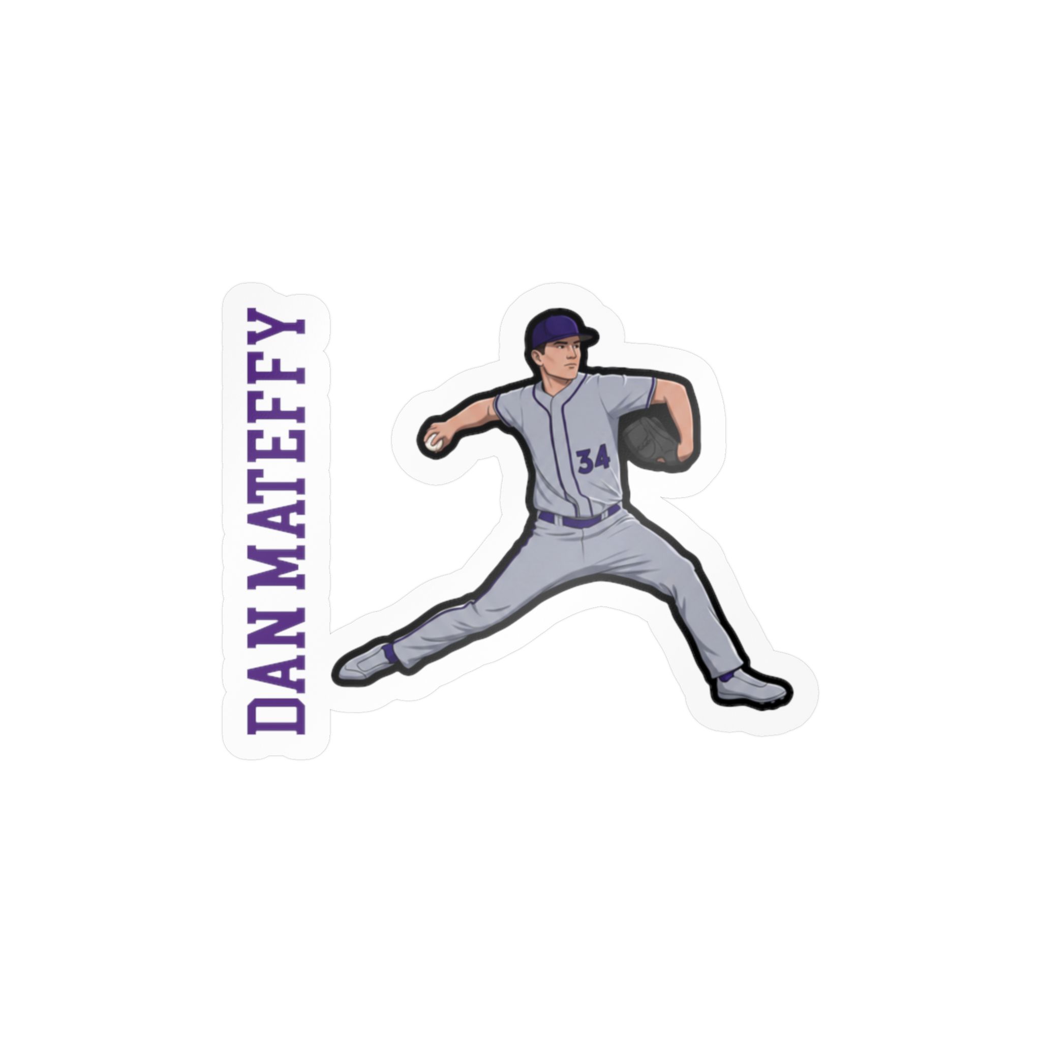 Vinyl Sticker — character_name_vertical in Classic