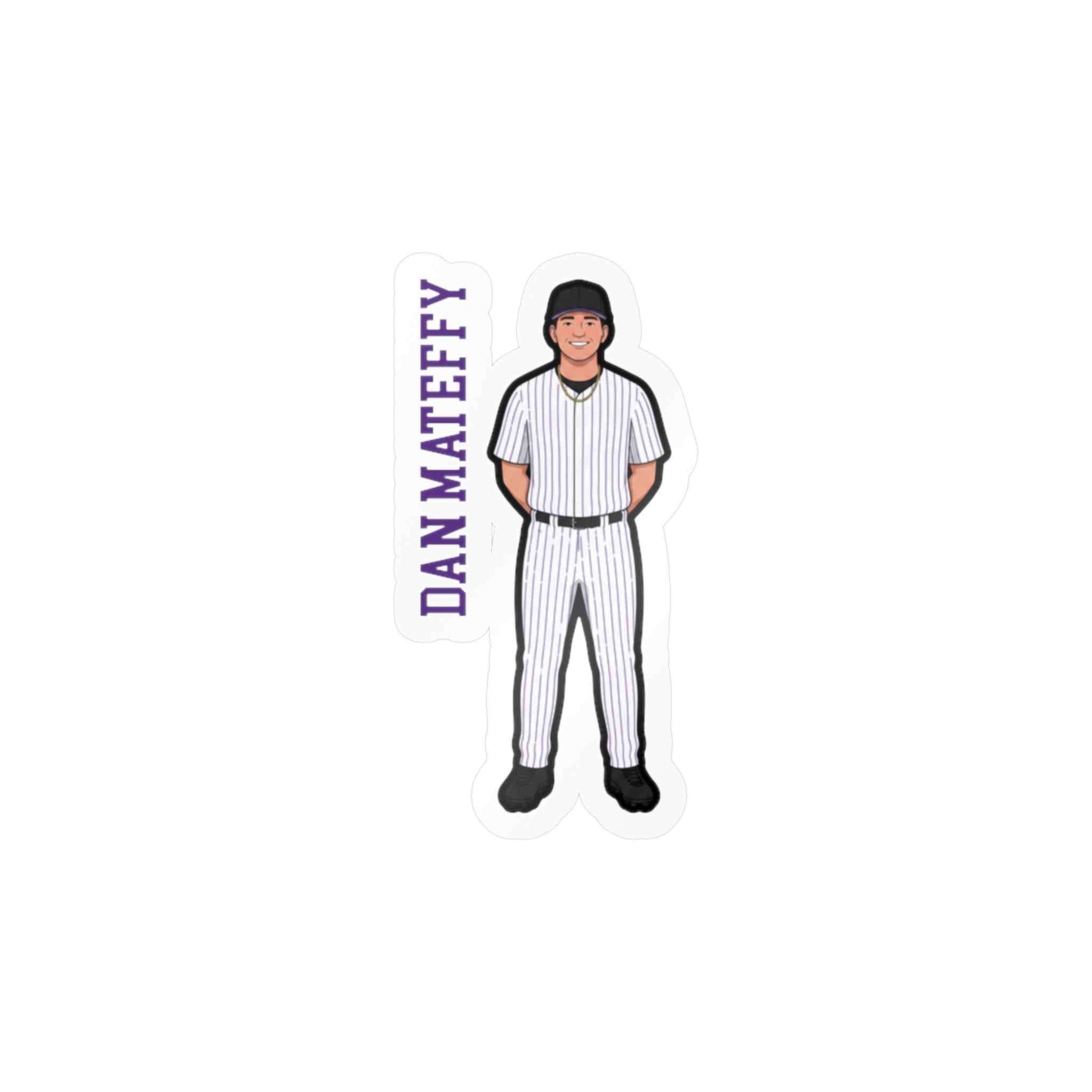 Vinyl Sticker — character_name_vertical in Classic